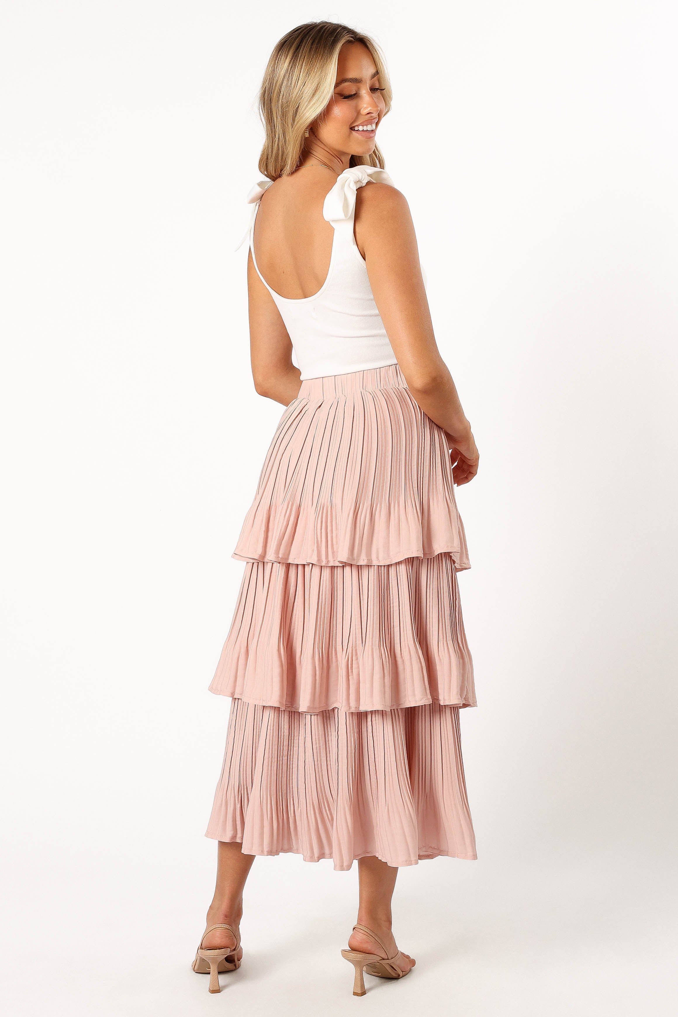 Rylan Maxi Skirt - Champagne Pink