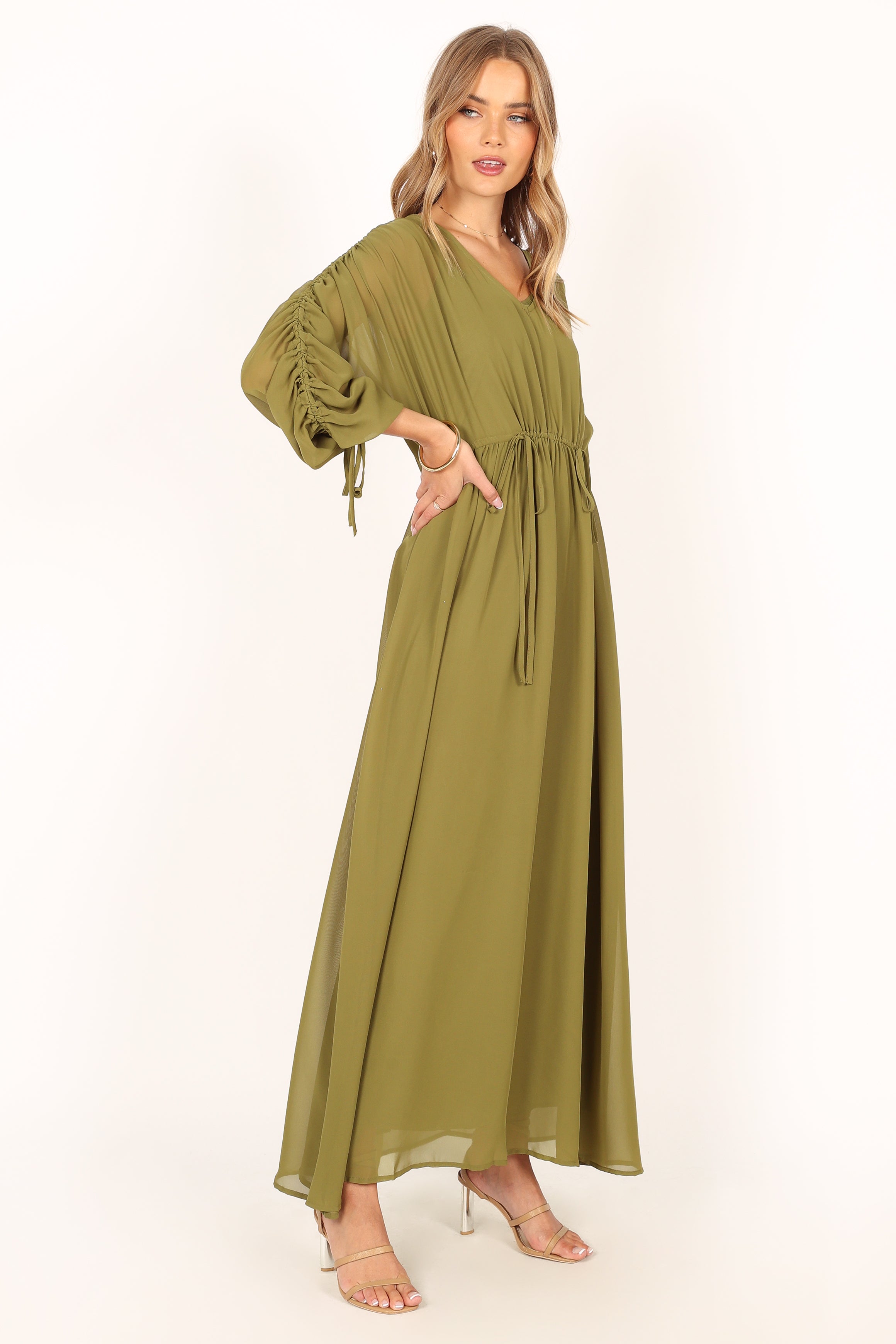 Ramona Long Sleeve Maxi Dress - Sage