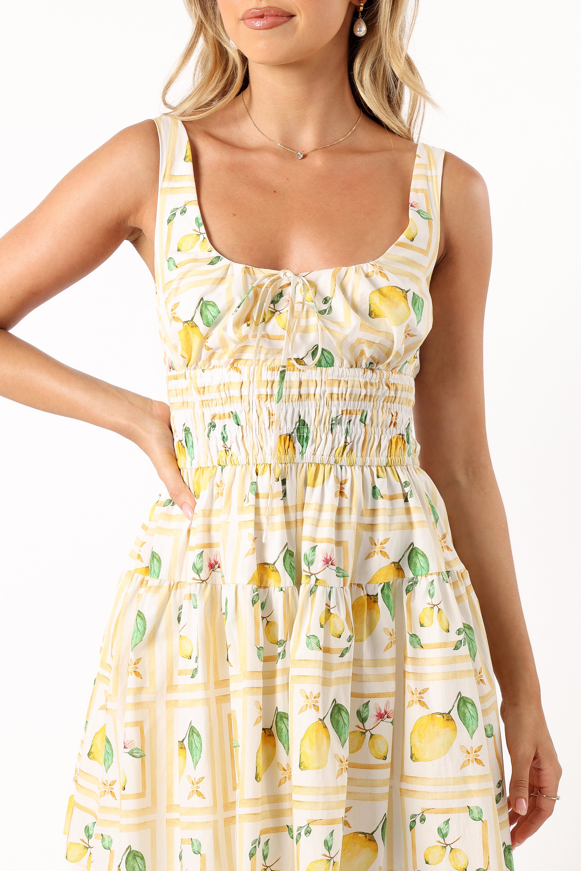 Cintrico Mini Dress - Lemon