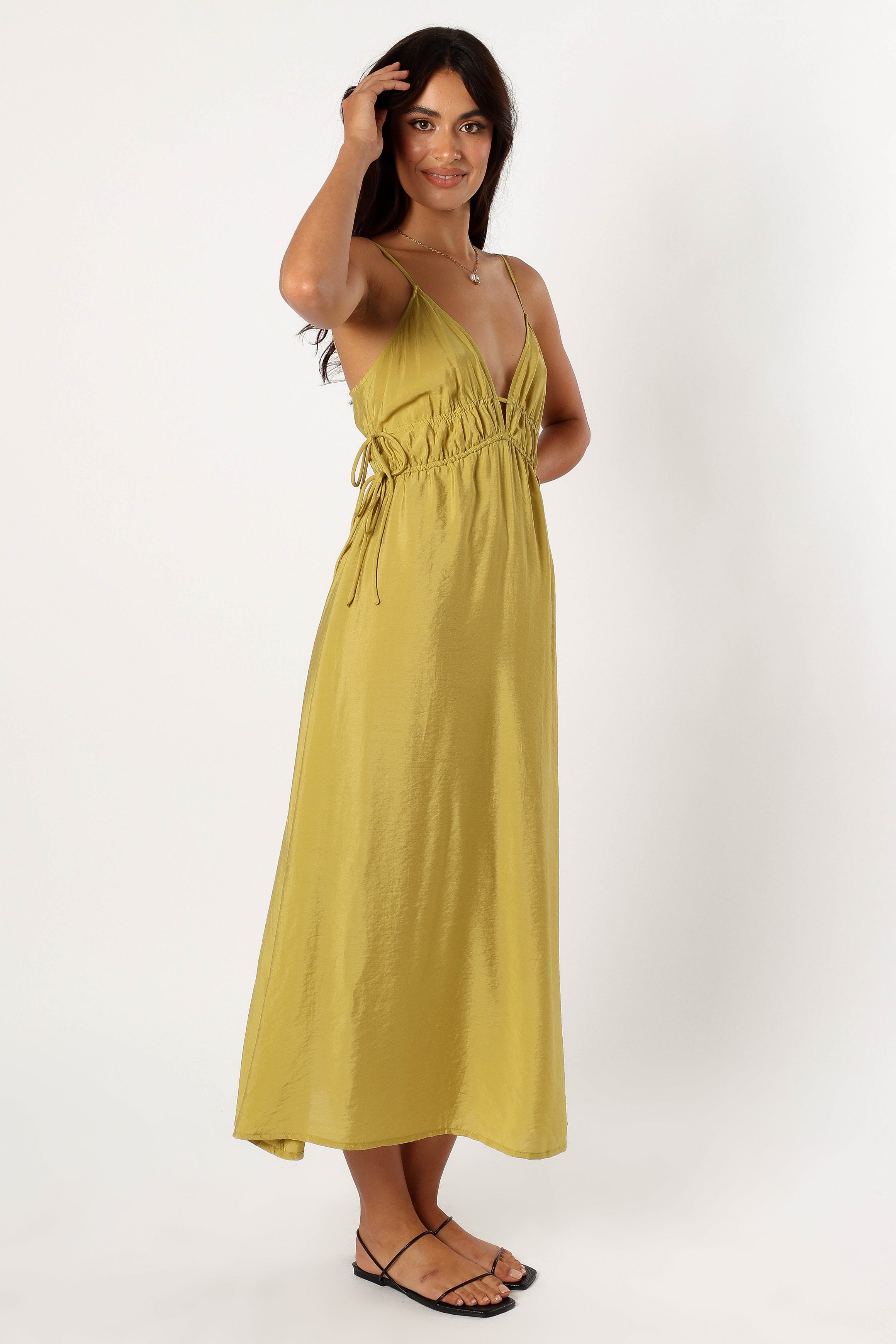 Layton Midi Dress - Olive