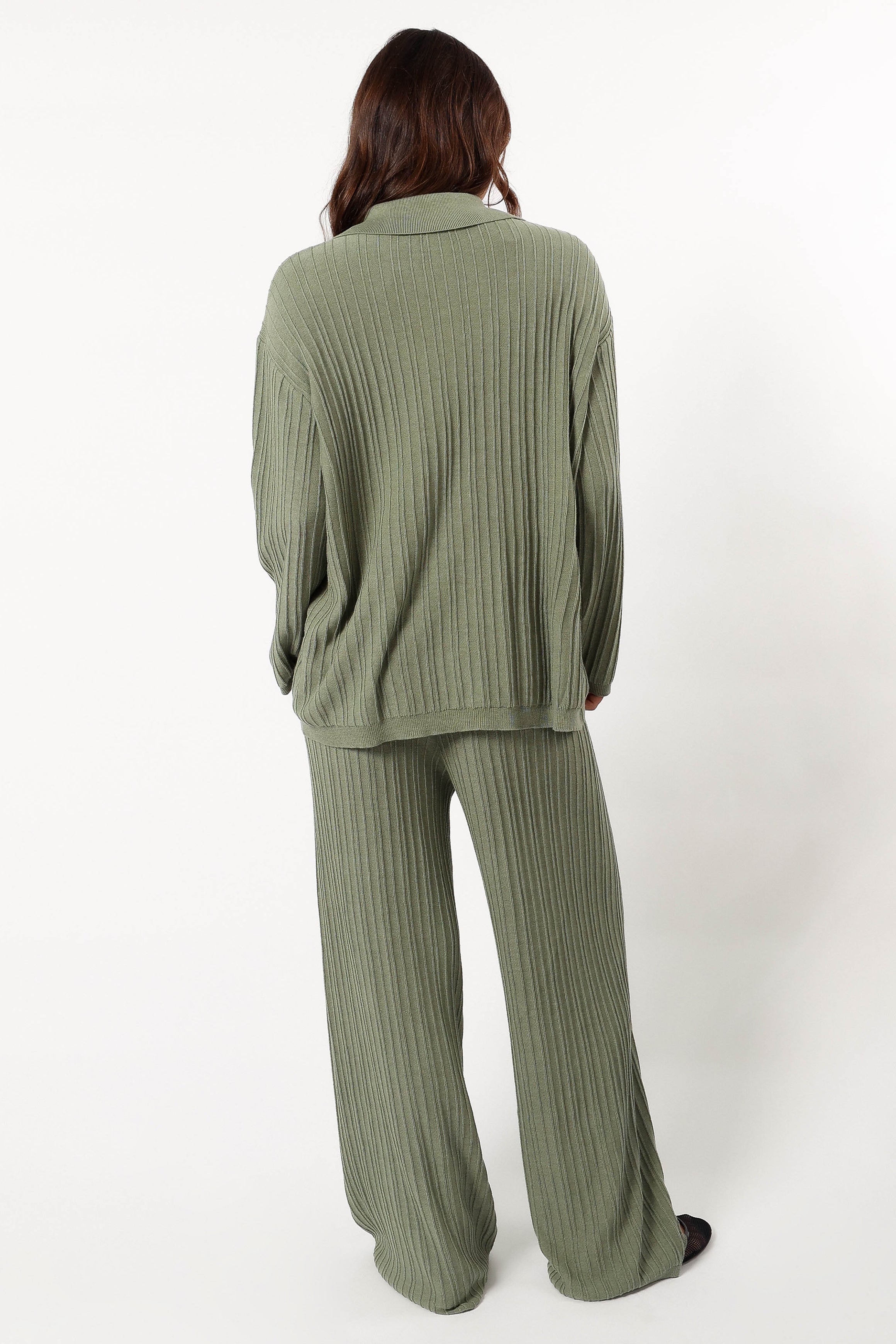 Sonole Cable Knit Pant - Khaki