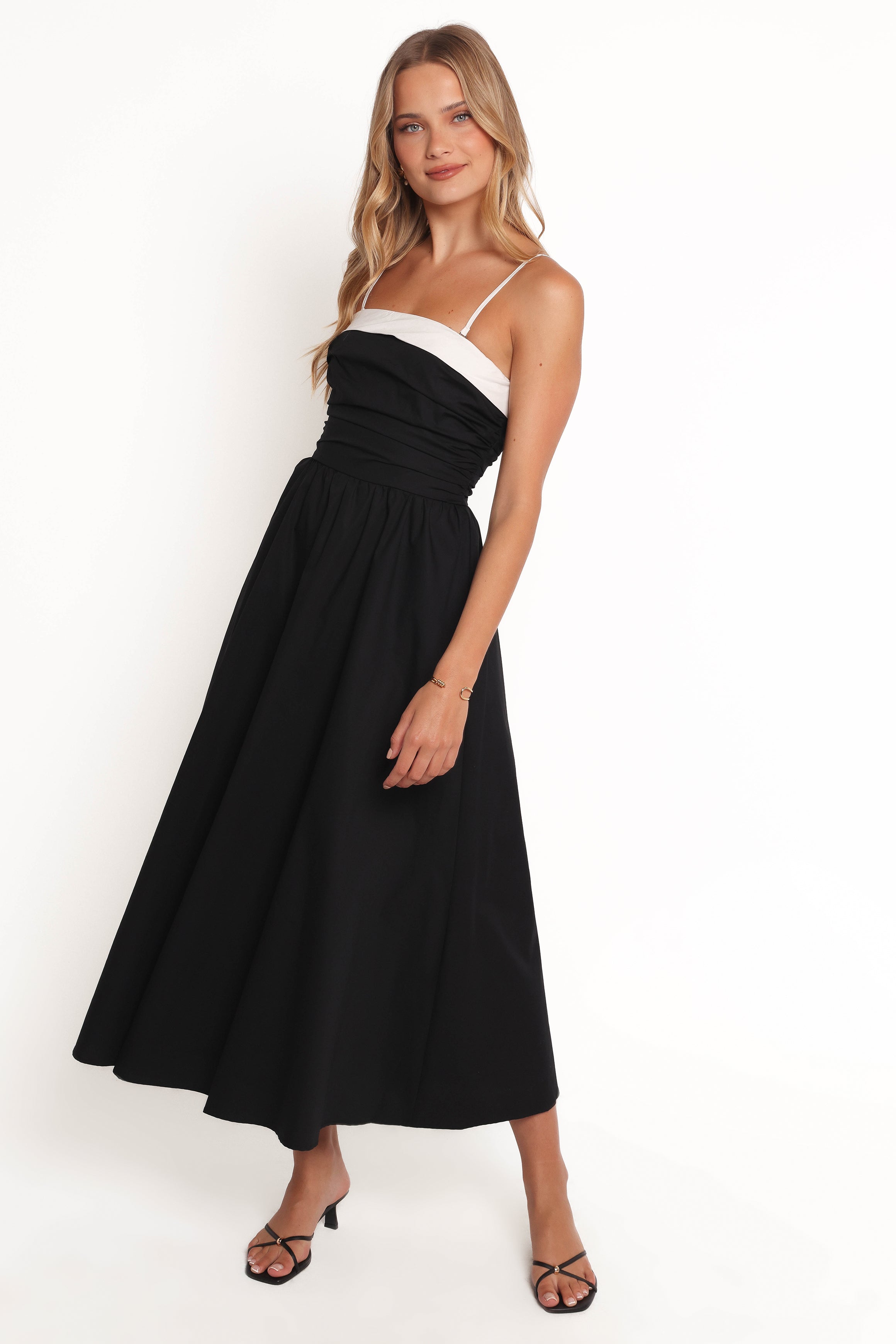 Marais Strapless Midi Dress - Black