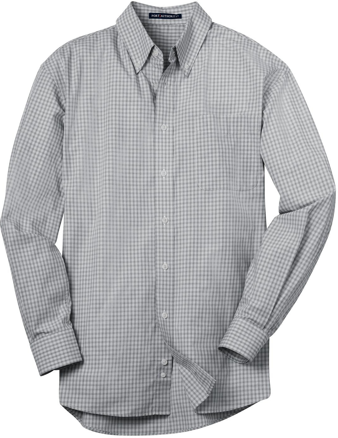 OUTLET-Port Authority Plaid Pattern Easy Care Shirt