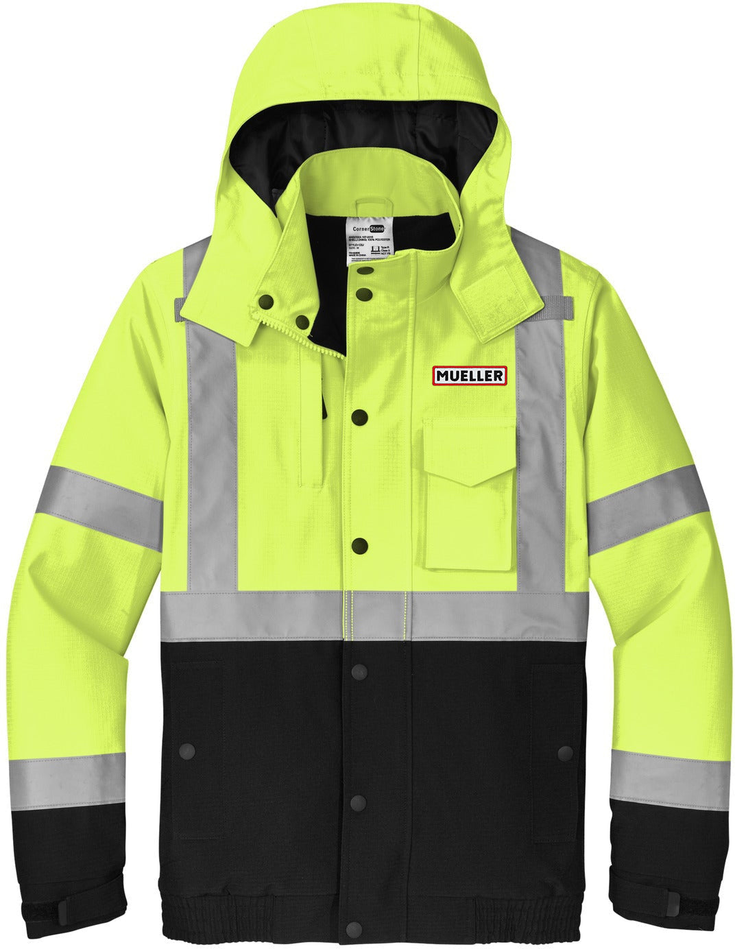 OUTLET-CornerStone ANSI 107 Class 3 Waterproof Insulated Ripstop Bomber Jacket