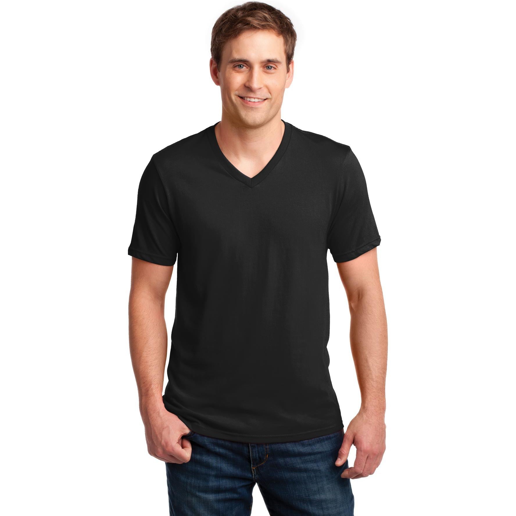 CLOSEOUT - Anvil 100% Combed Ring Spun Cotton V-Neck T-Shirt