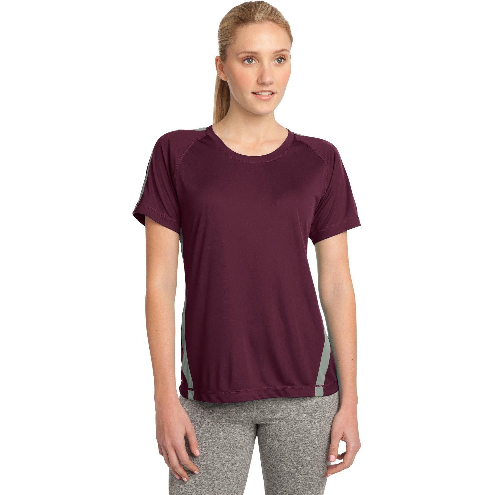 CLOSEOUT - Sport-Tek Ladies Colorblock PosiCharge Competitor Tee