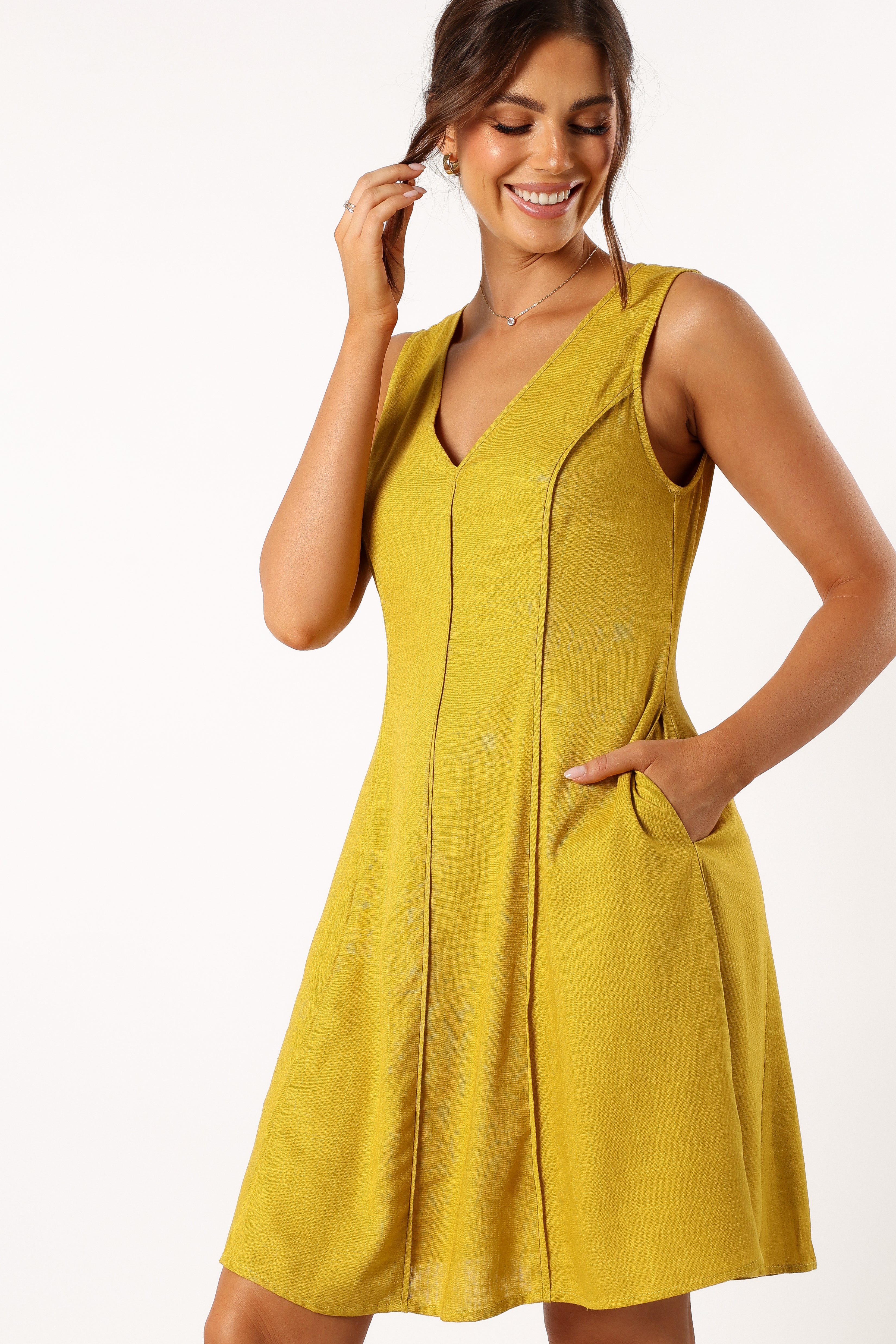 Rubes Mini Dress - Mustard