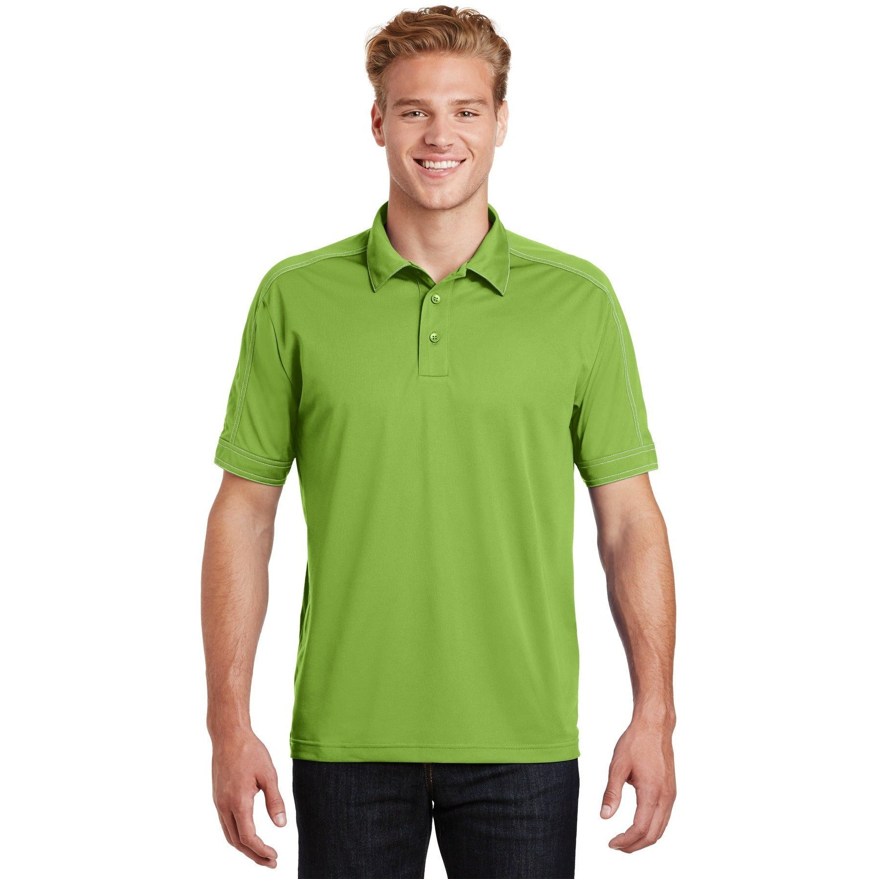 CLOSEOUT - Sport-Tek Contrast Stitch Micropique Sport-Wick Polo