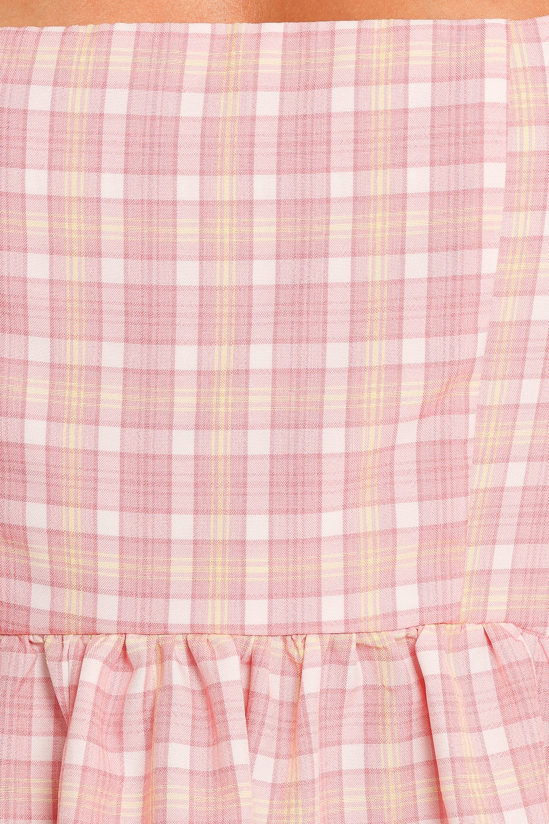 Siena Mini Dress - Pink Check