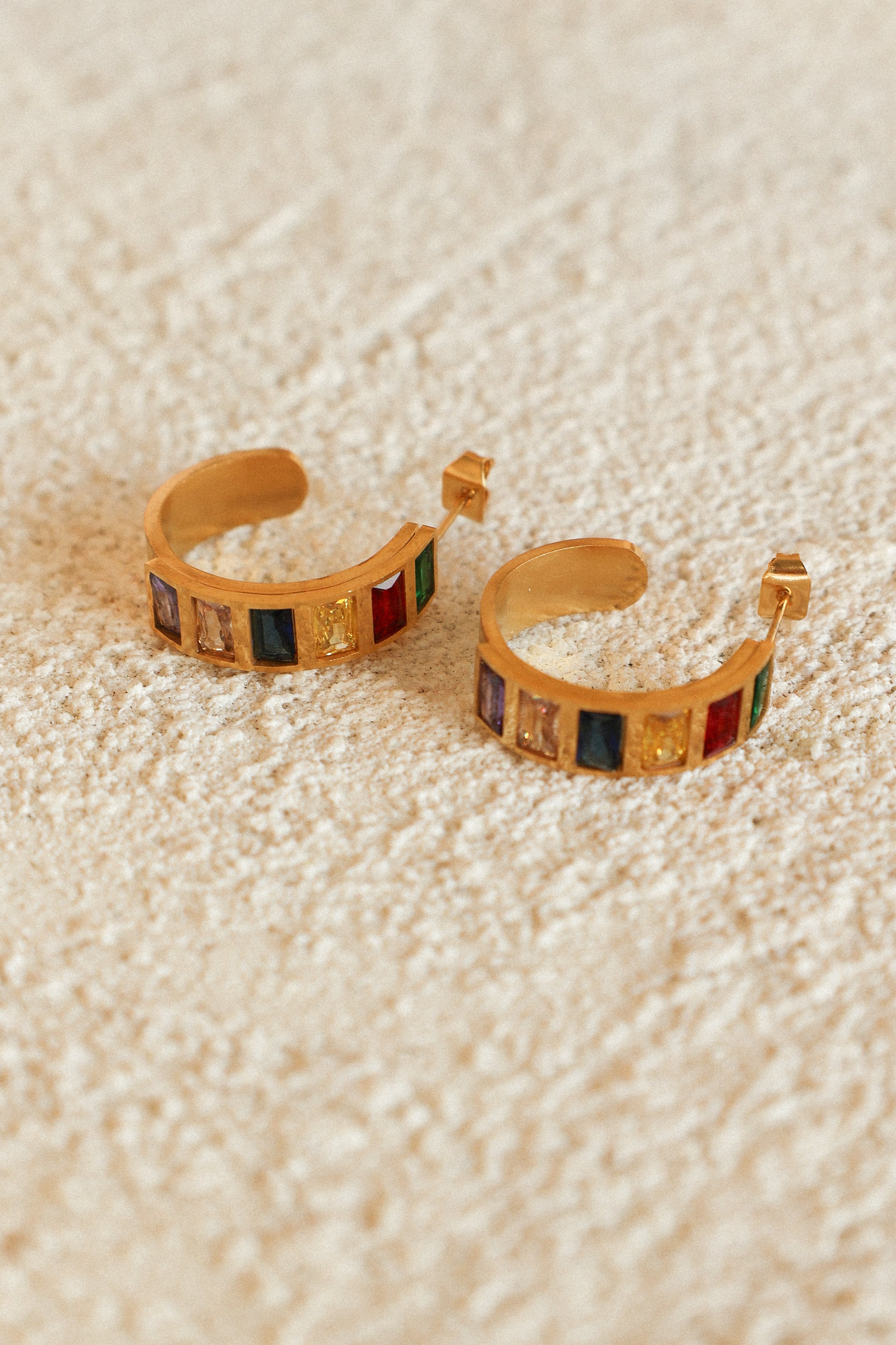 Blythe Hoop Earrings - Gold Multi