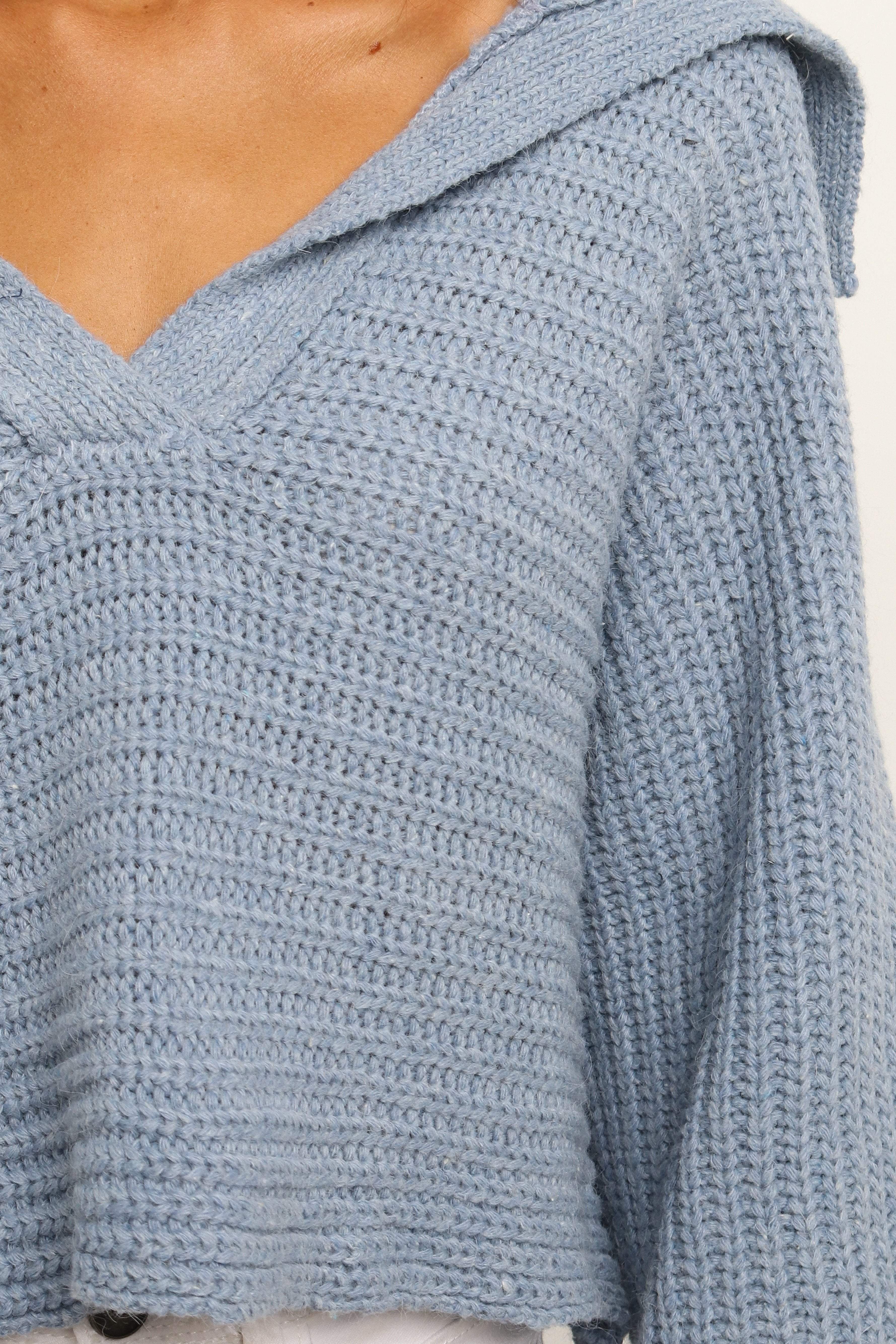 Declan Knit Sweater - Blue