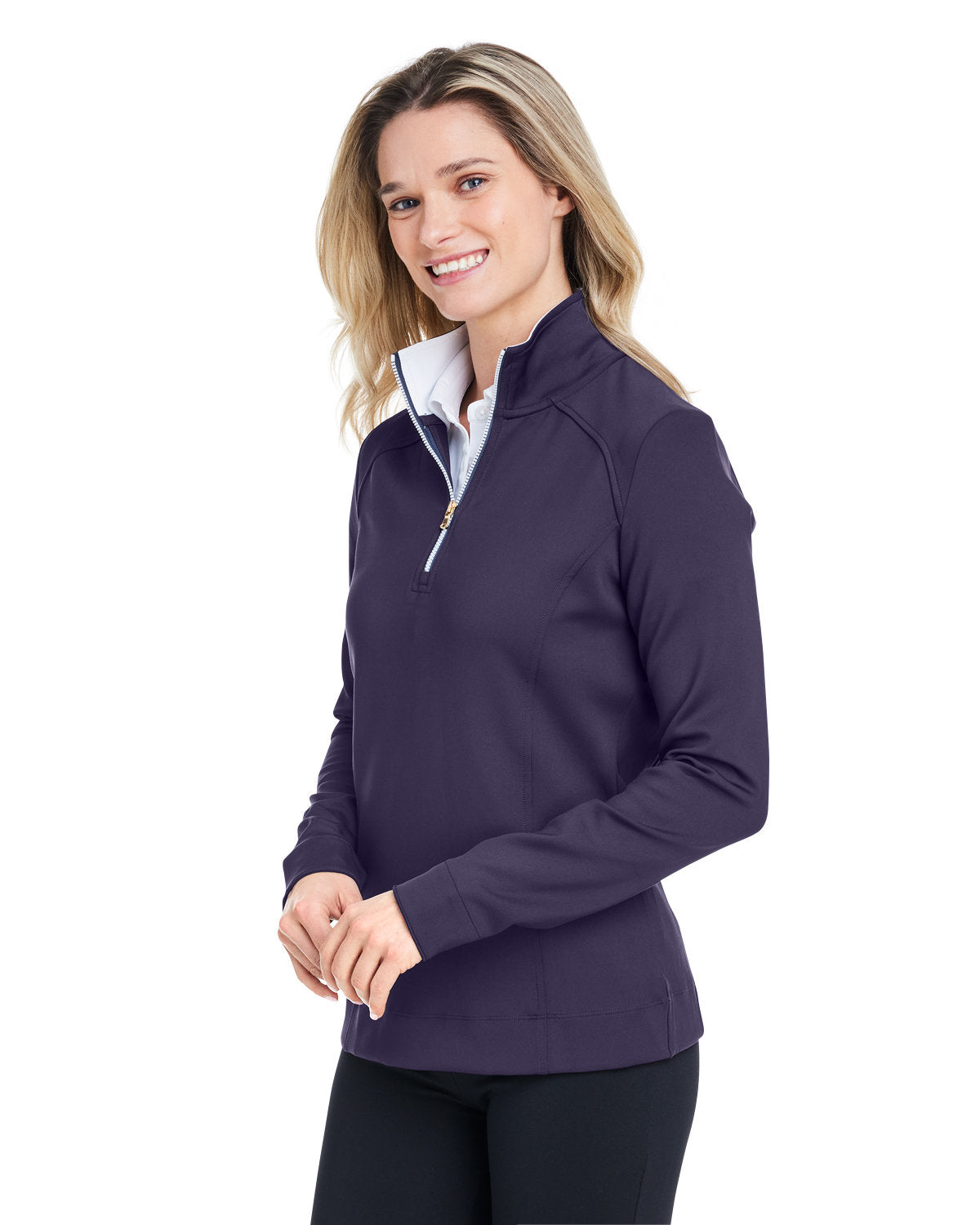 Fairway & Greene Ladies Wells Quarter-Zip Tech Pullover