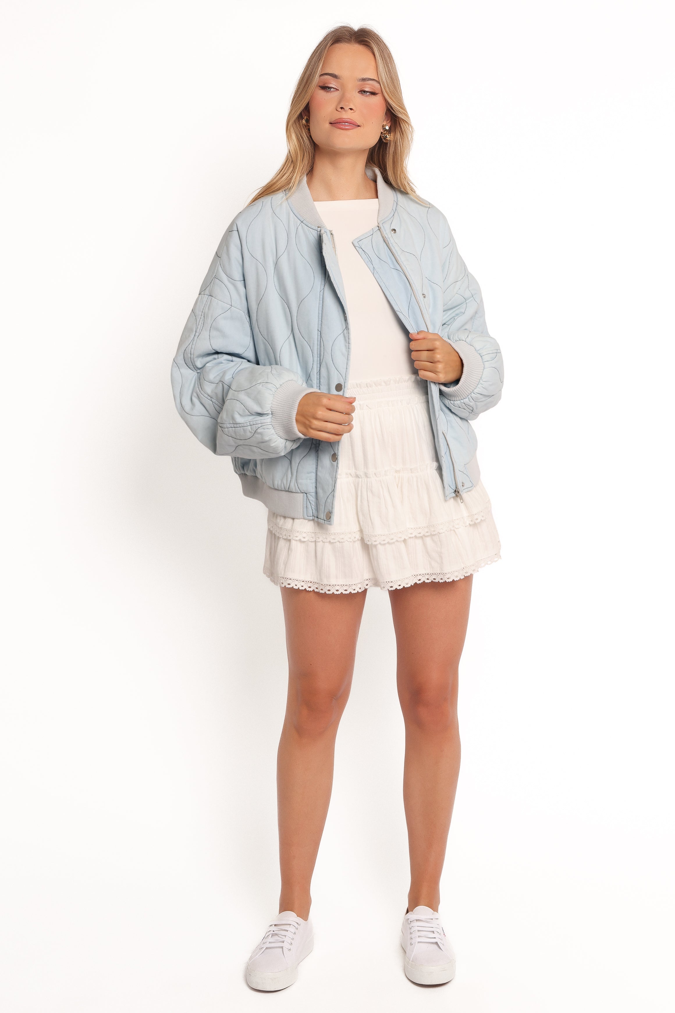 Keah Quilted Jacket - Blue