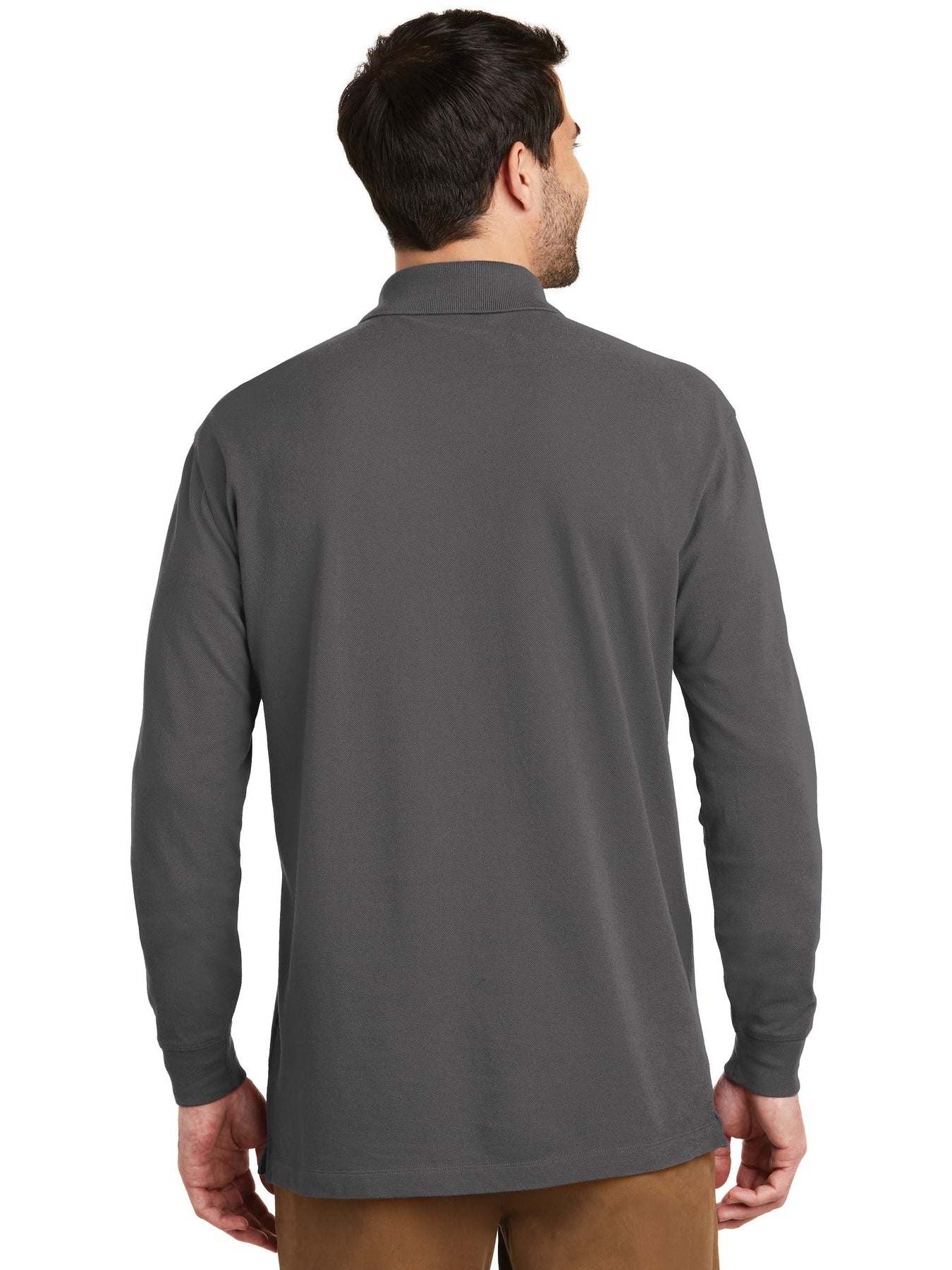 OUTLET-Port AuthorityEZCotton Long Sleeve Polo