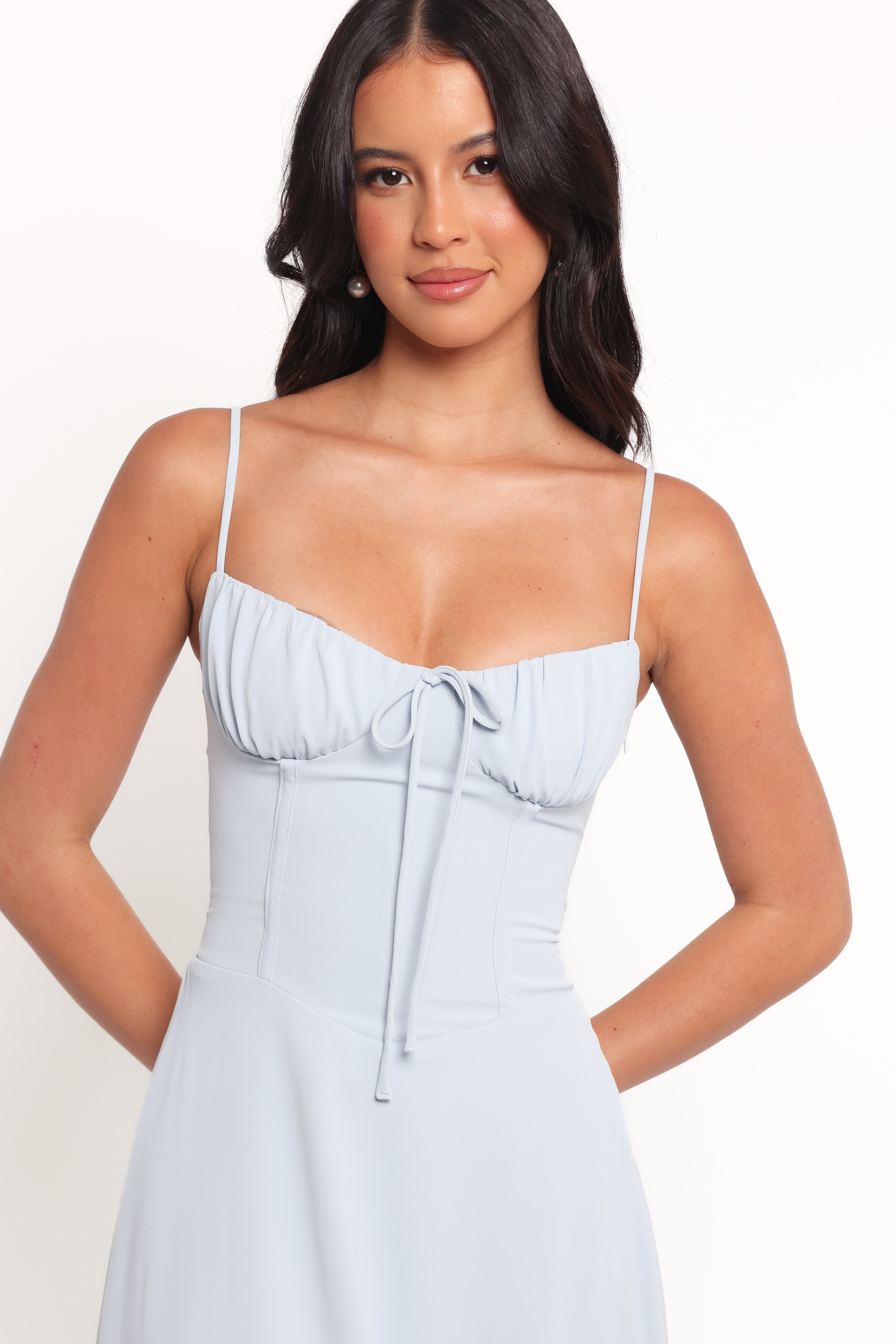 Nadina Midi Dress - Soft Blue