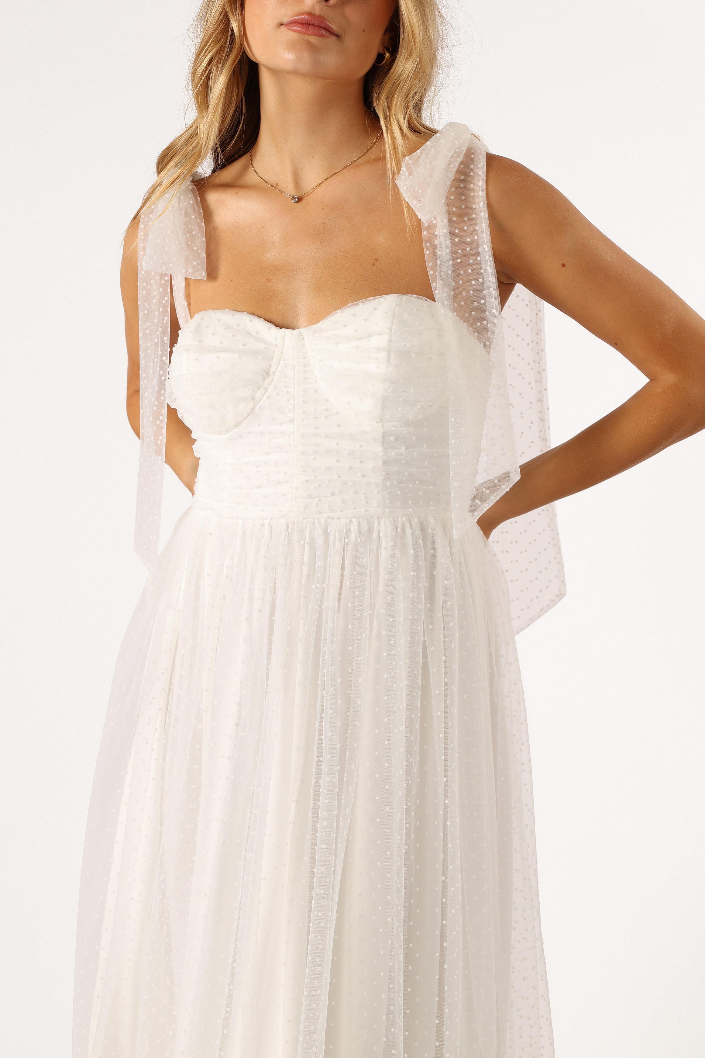 Floret Midi Dress - Off White