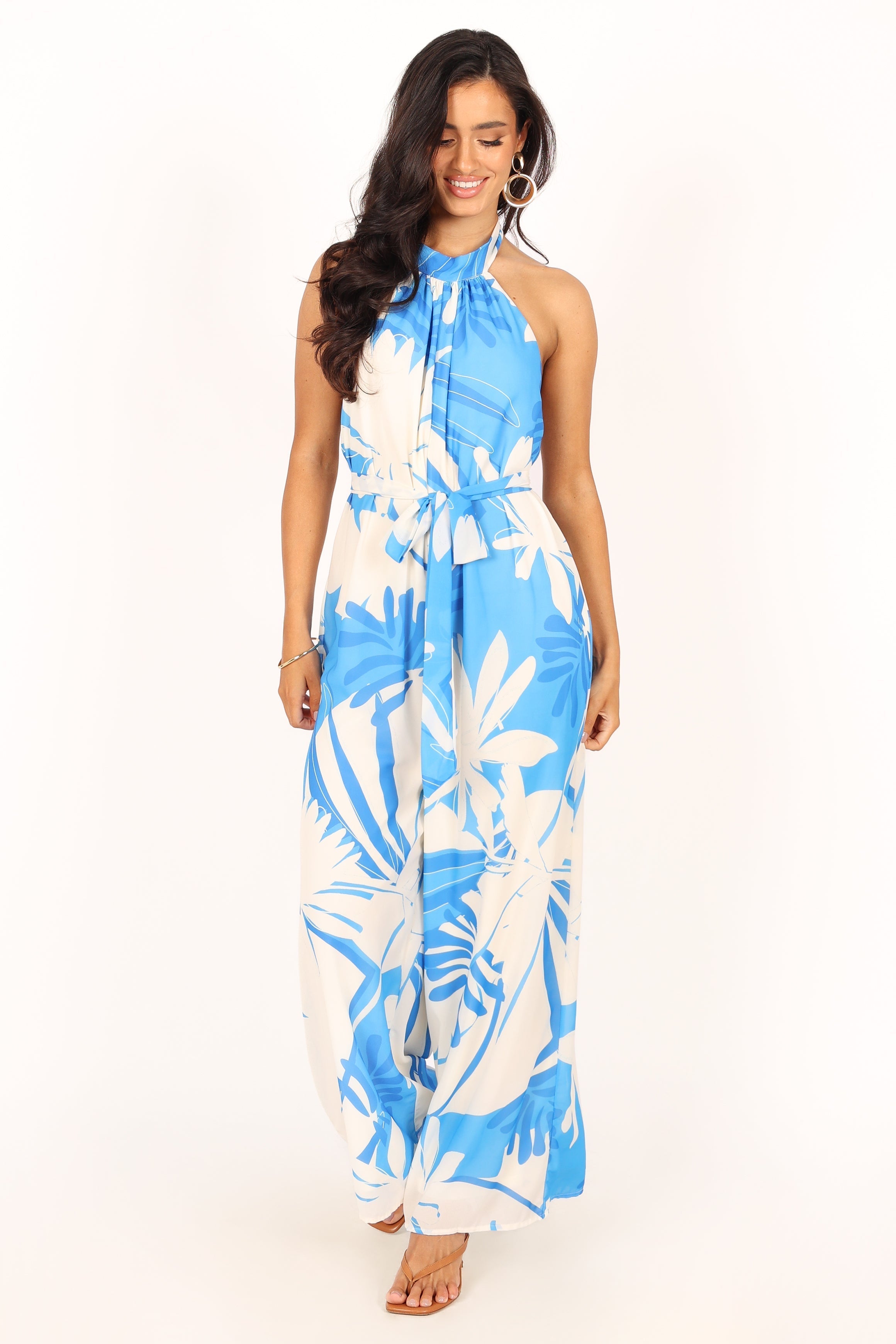 Aminah Jumpsuit - Blue Floral