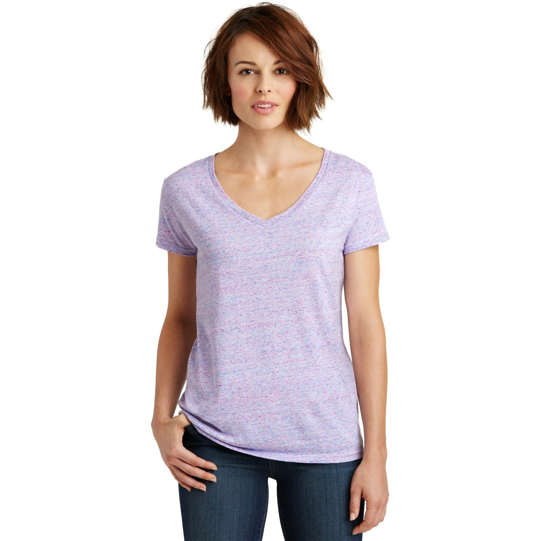CLOSEOUT - District Women's Cosmic V-Neck Tee