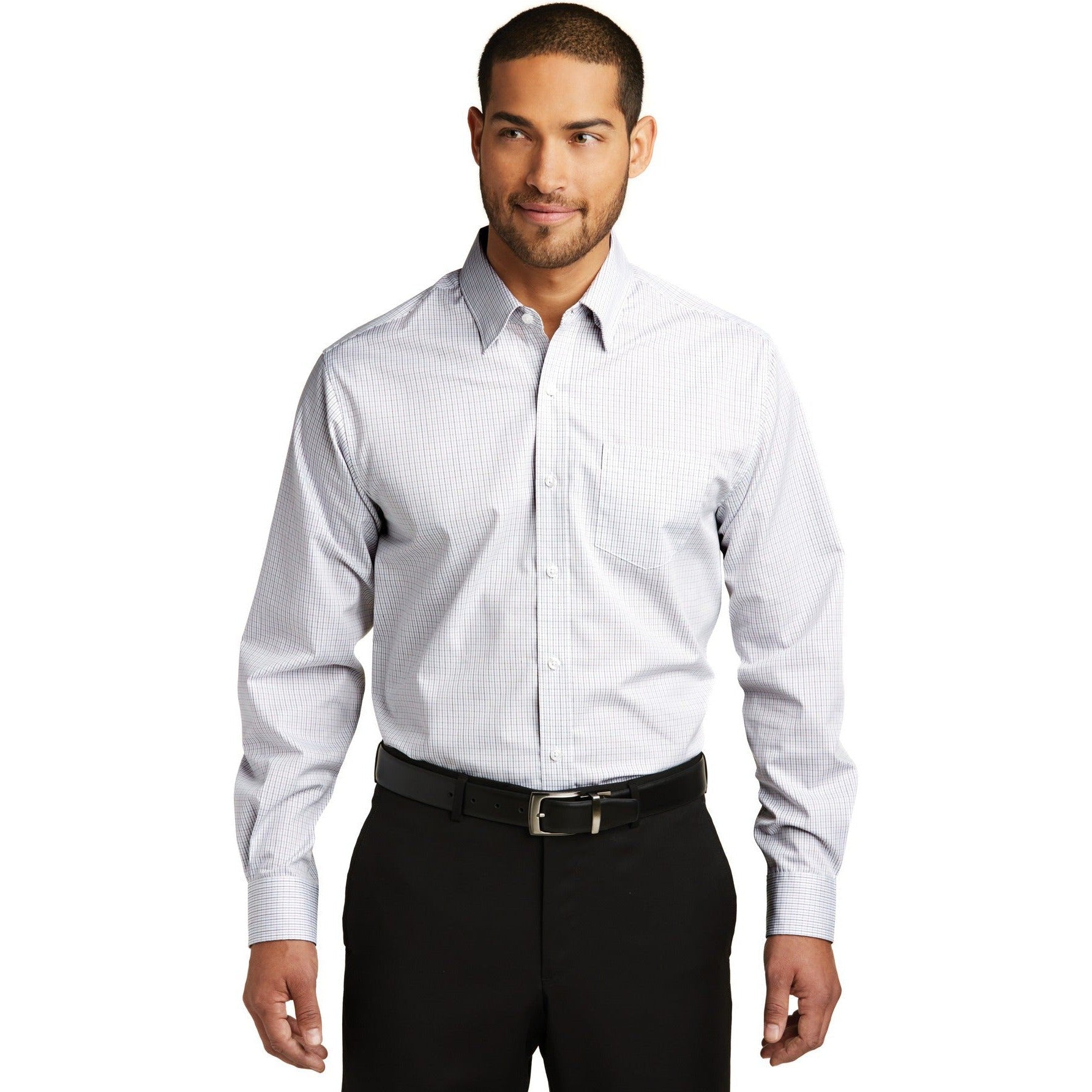 CLOSEOUT - Port Authority Micro Tattersall Easy Care Shirt