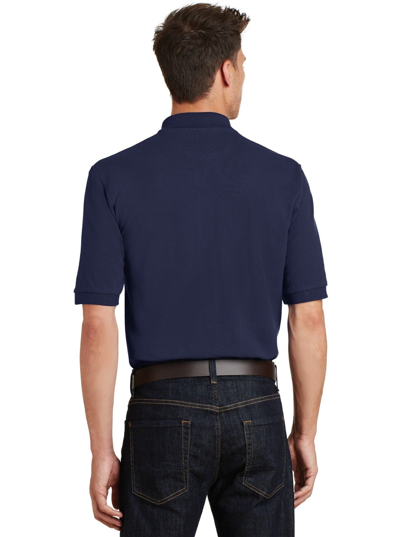 OUTLET-Port Authority Pique Knit Polo Shirt with Pocket