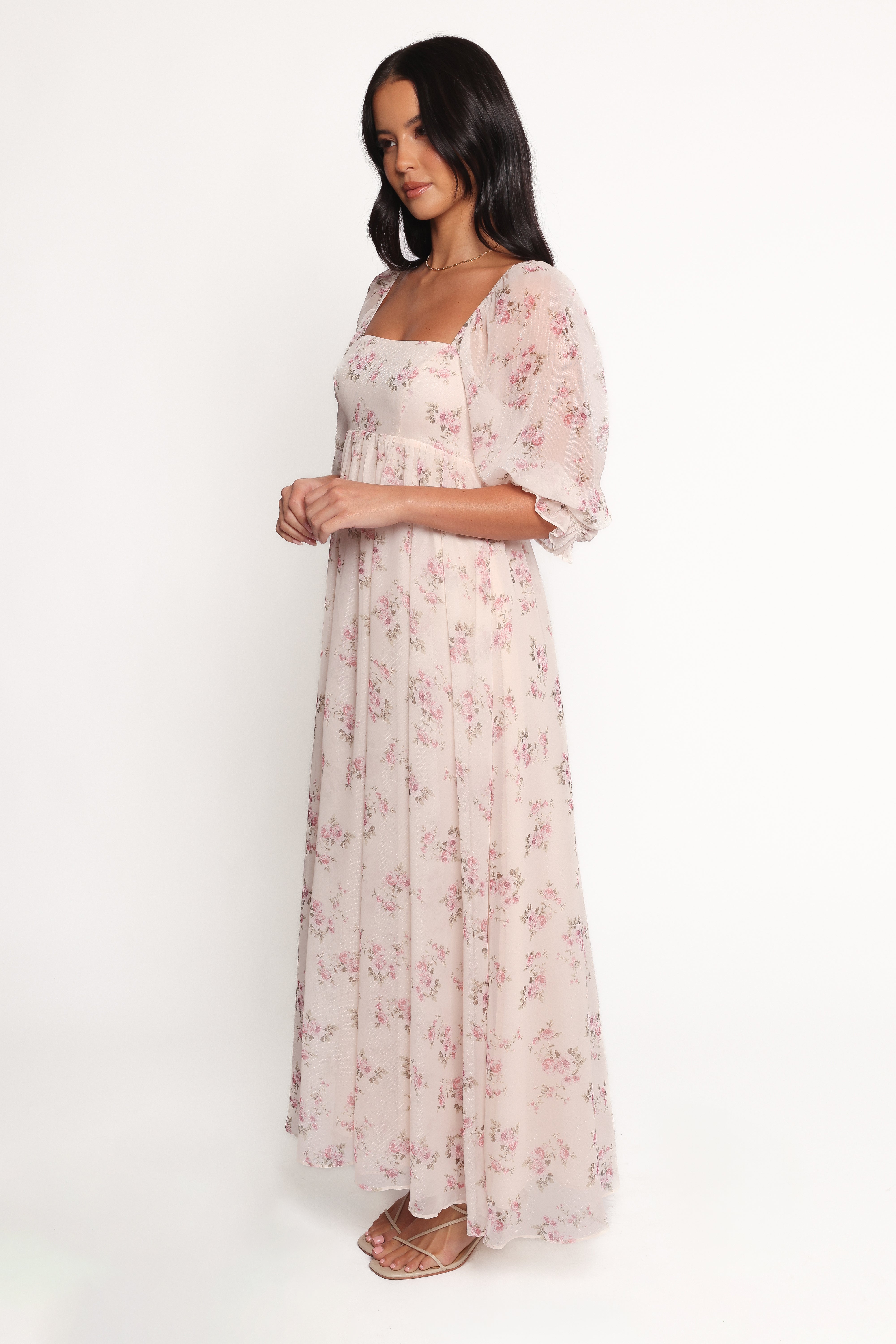 Sonnet Maxi Dress - Pink Floral