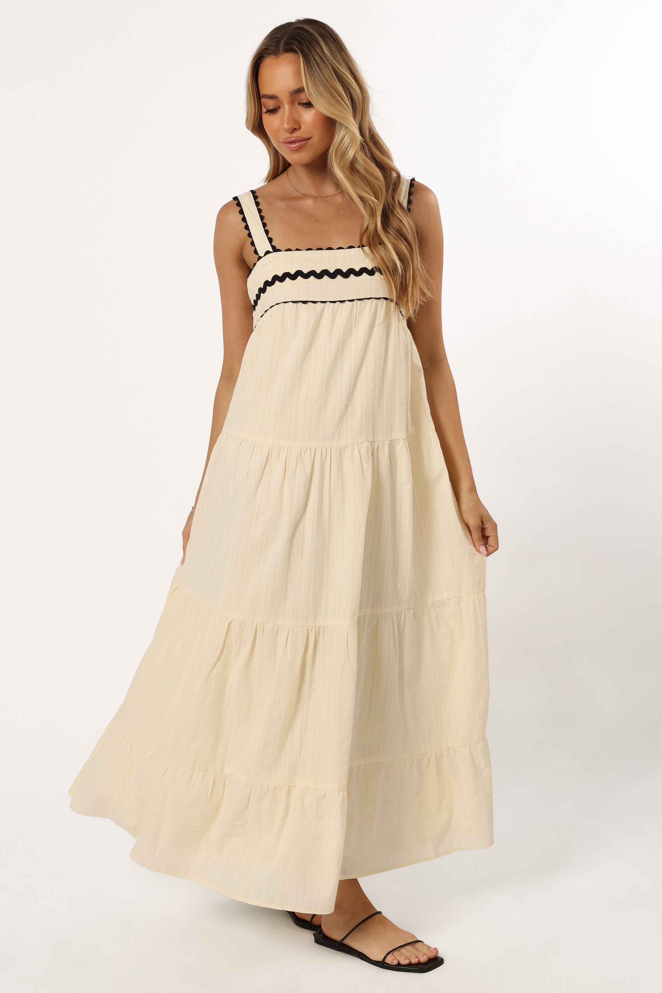 Monroe Midi Dress - Cream