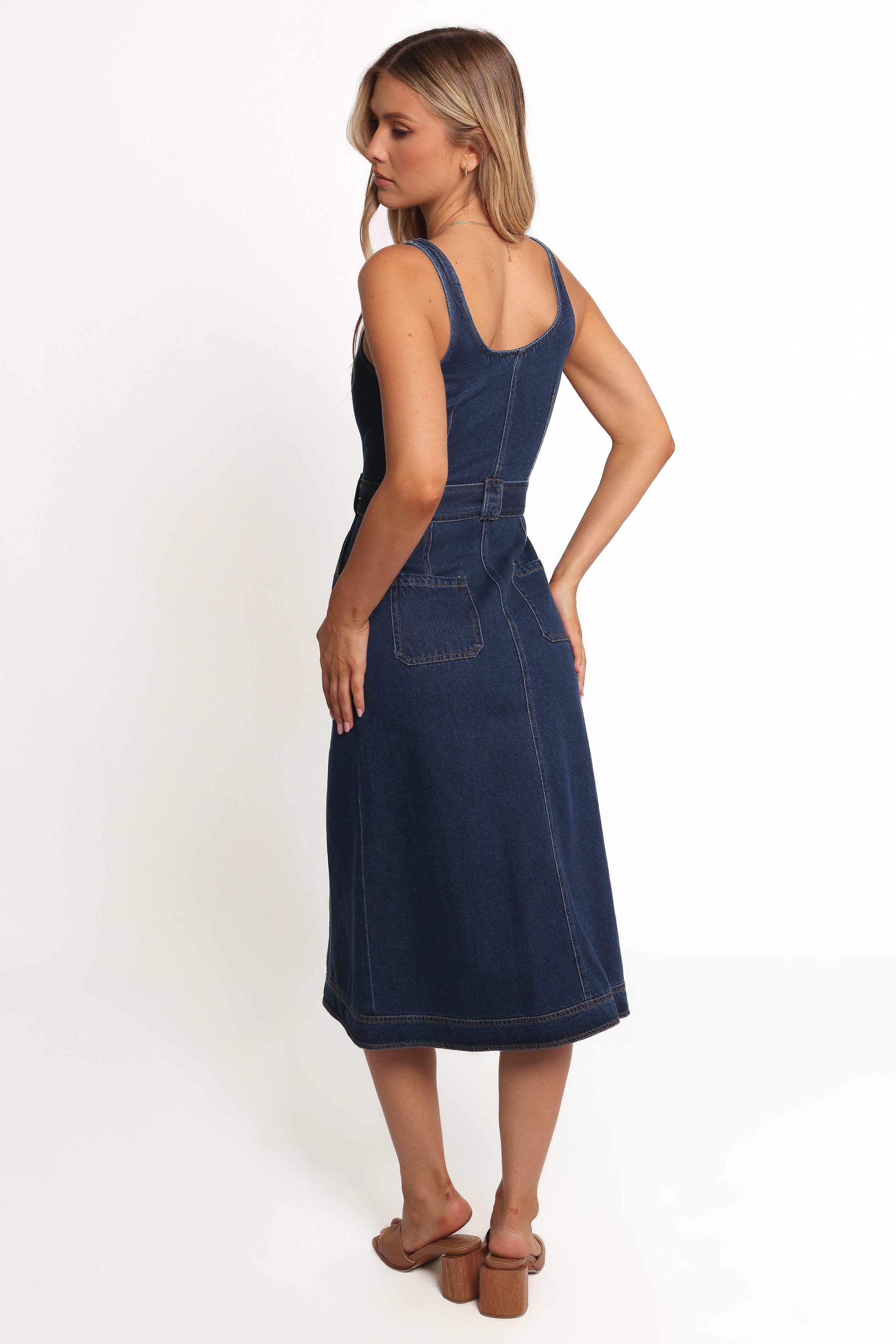 Carys Midi Dress - Denim