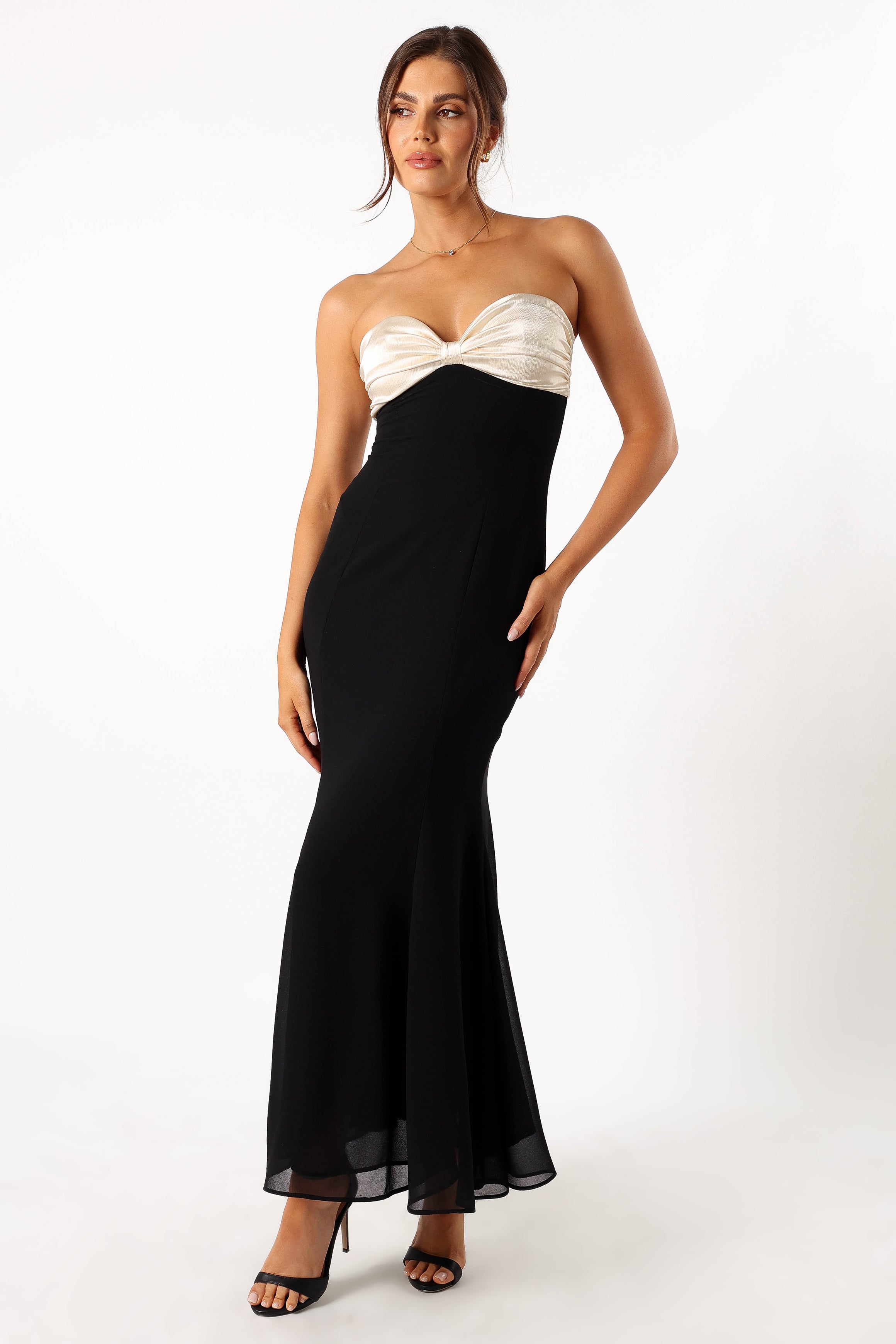 Cecilia Strapless Maxi Dress - Black