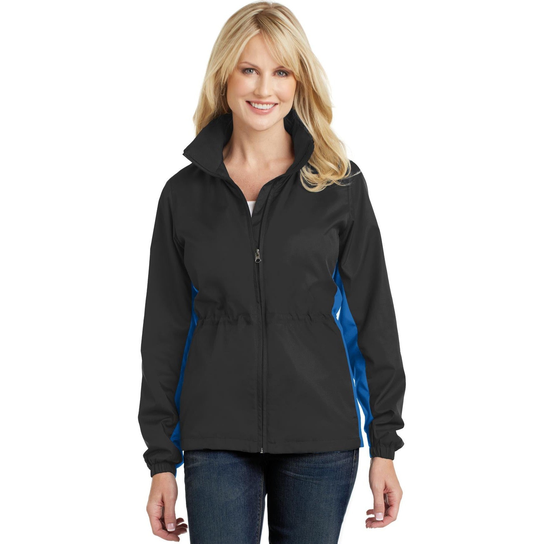 CLOSEOUT - Port Authority Ladies Core Colorblock Wind Jacket