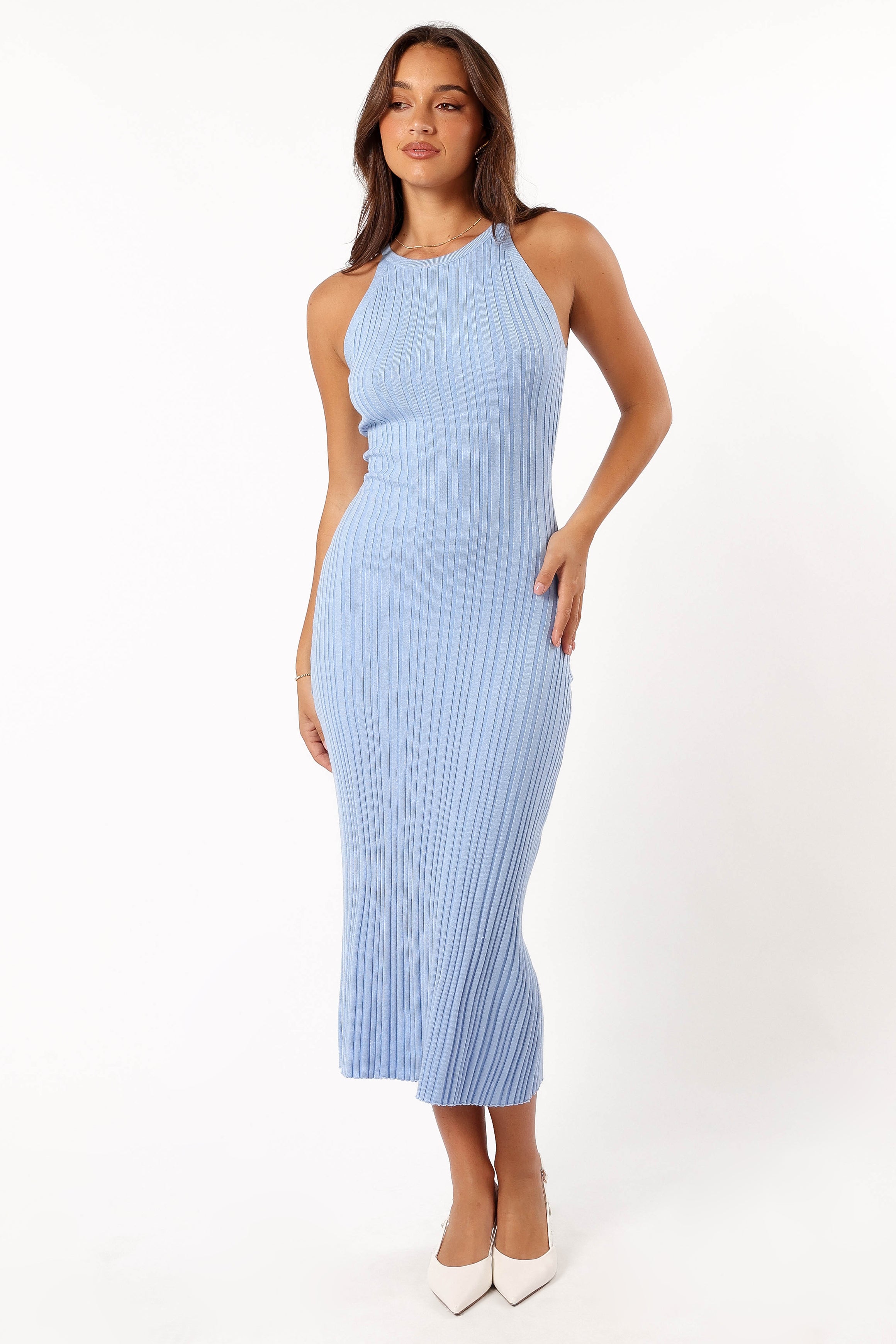 Brighton Maxi Dress - Dusty Blue