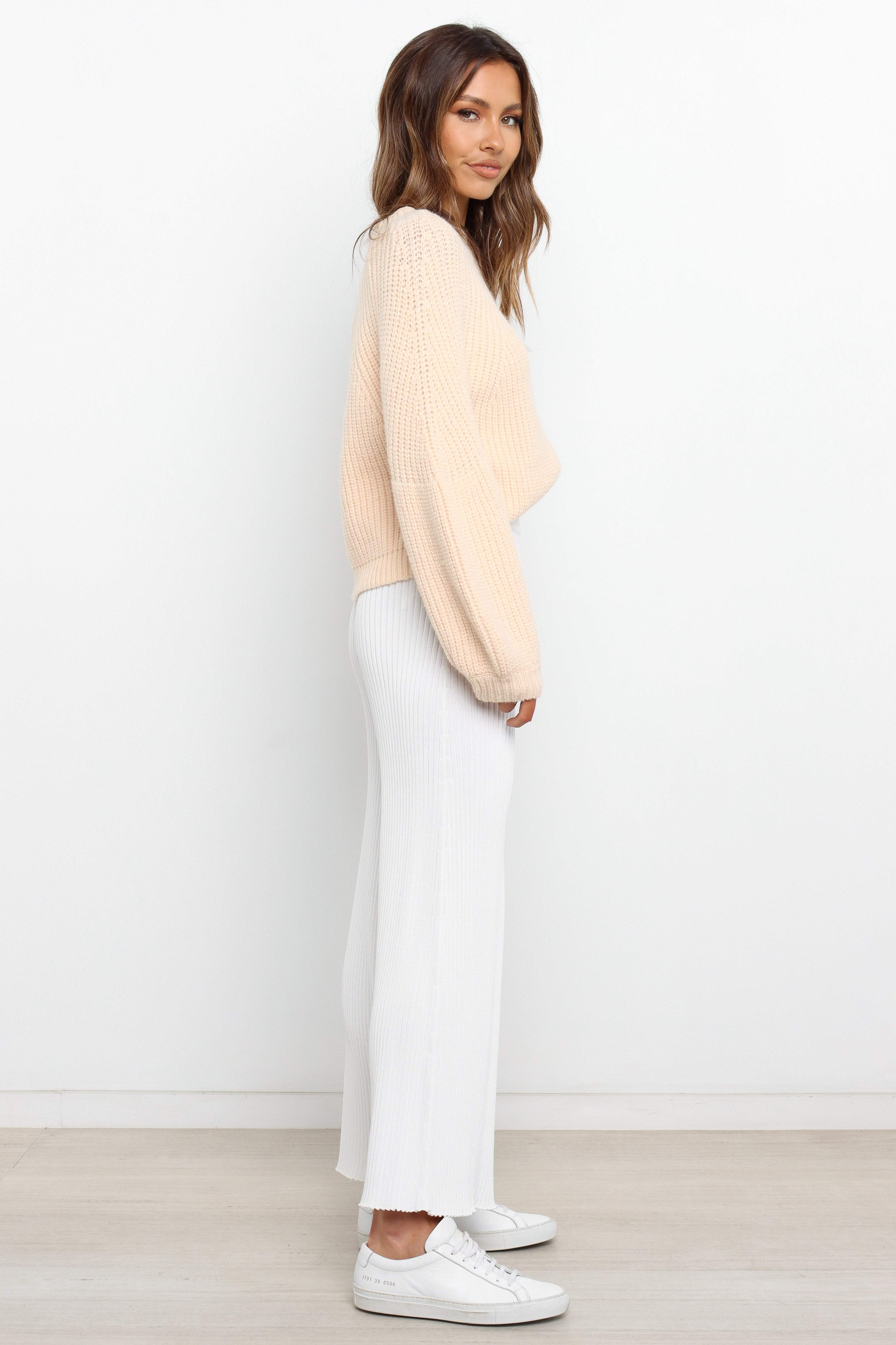 London Knit Sweater - Beige