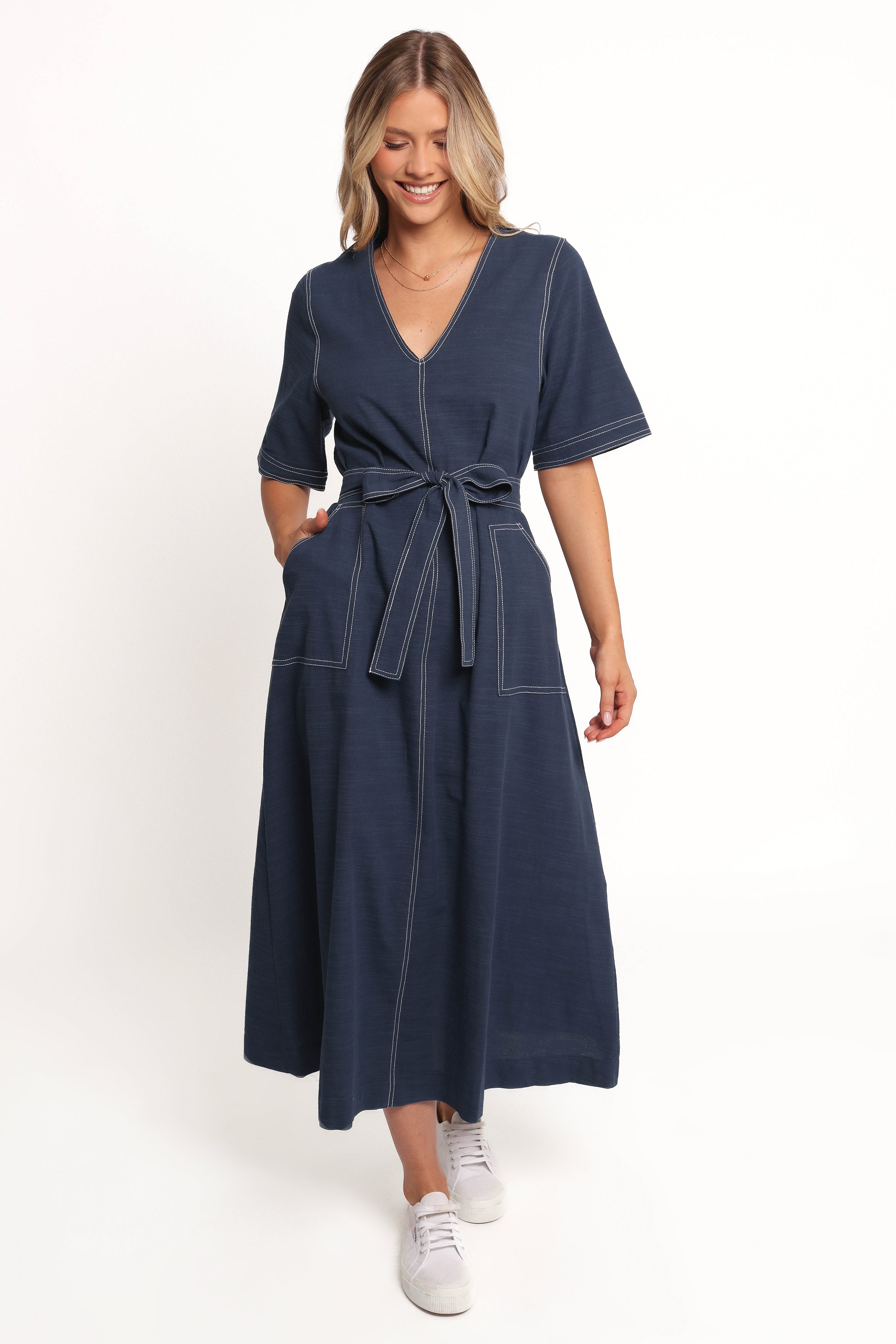 Kade Midi Dress - Blue