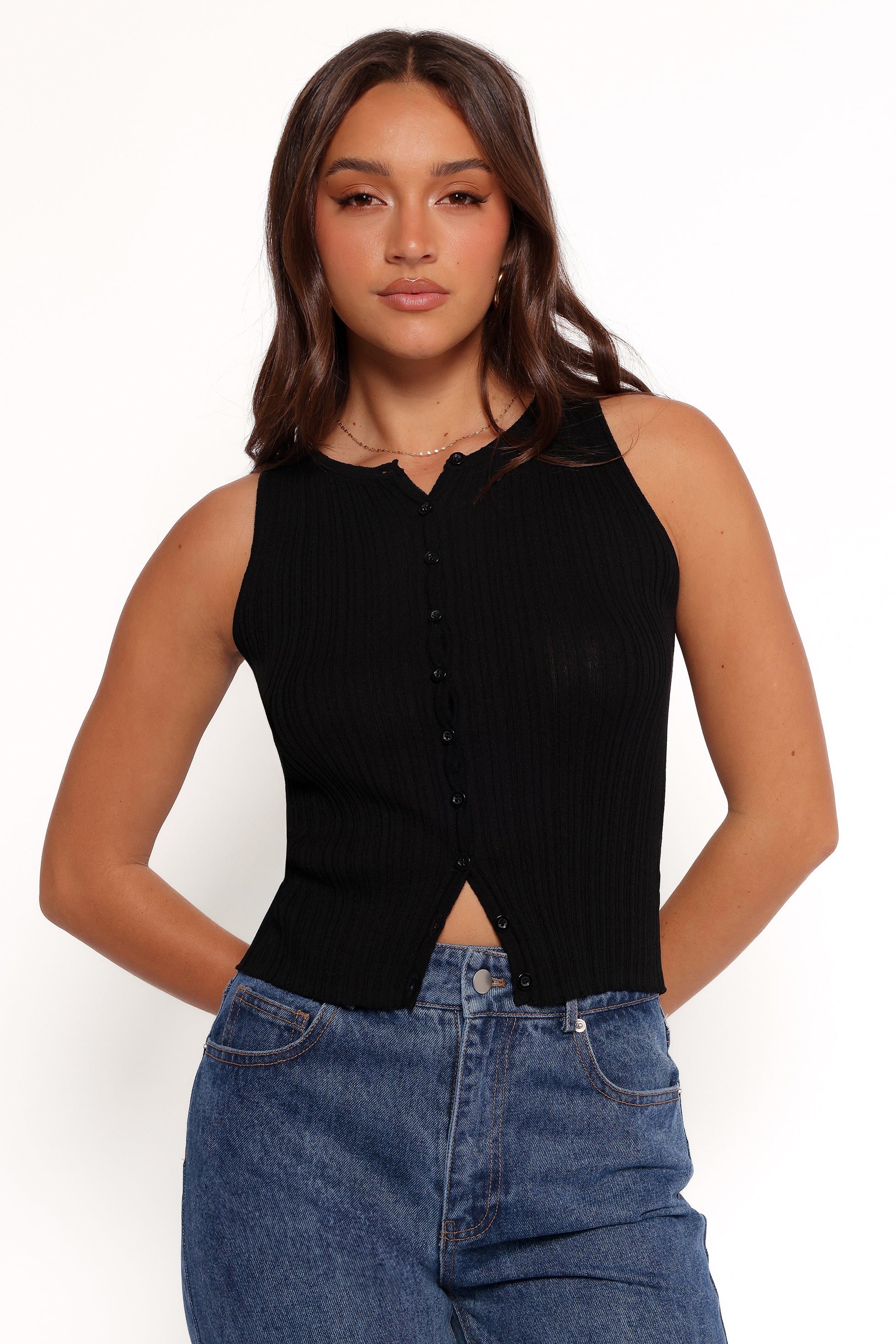 Fairfax Knit Top - Black