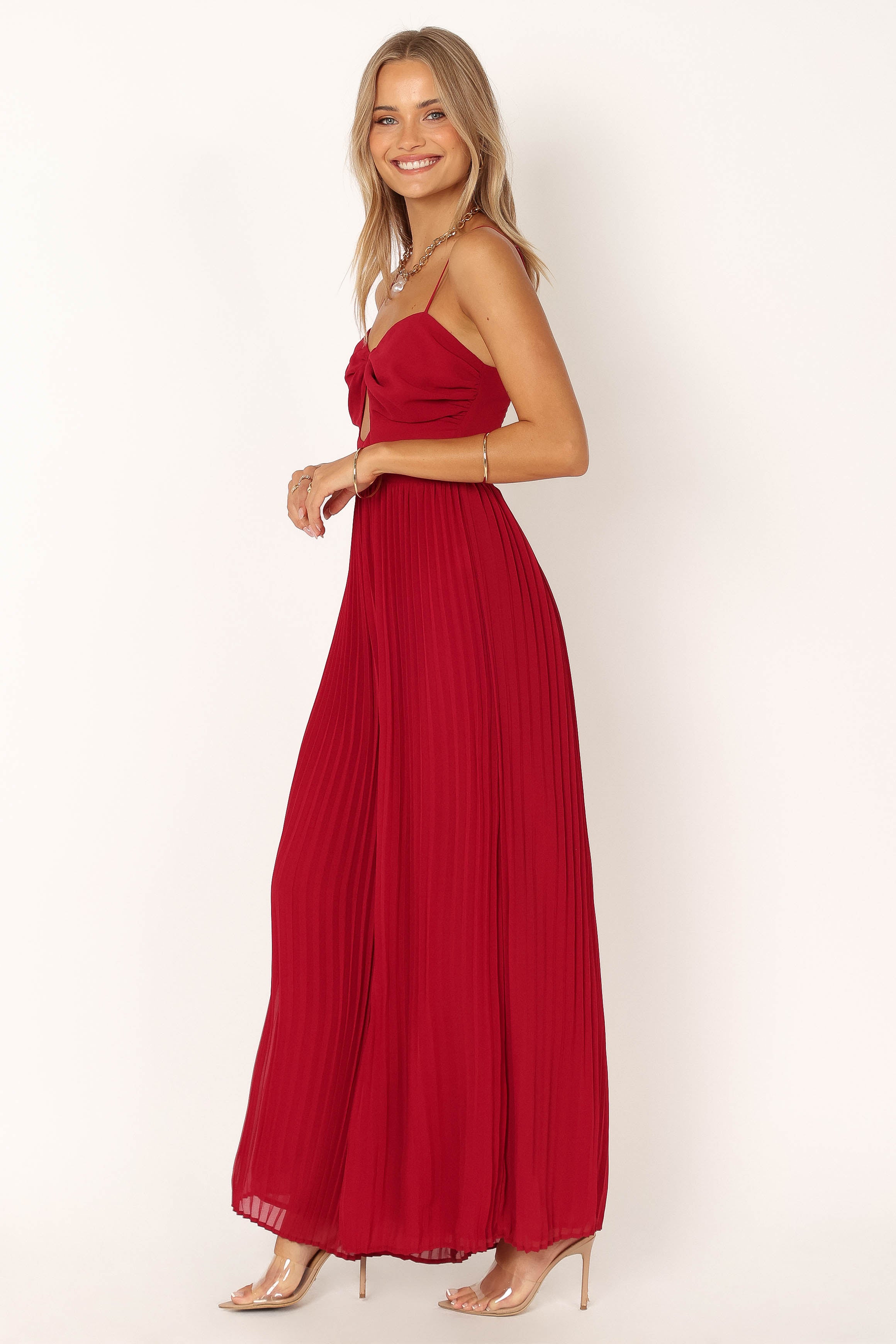 Alice Wide Leg Jumpsuit - Red