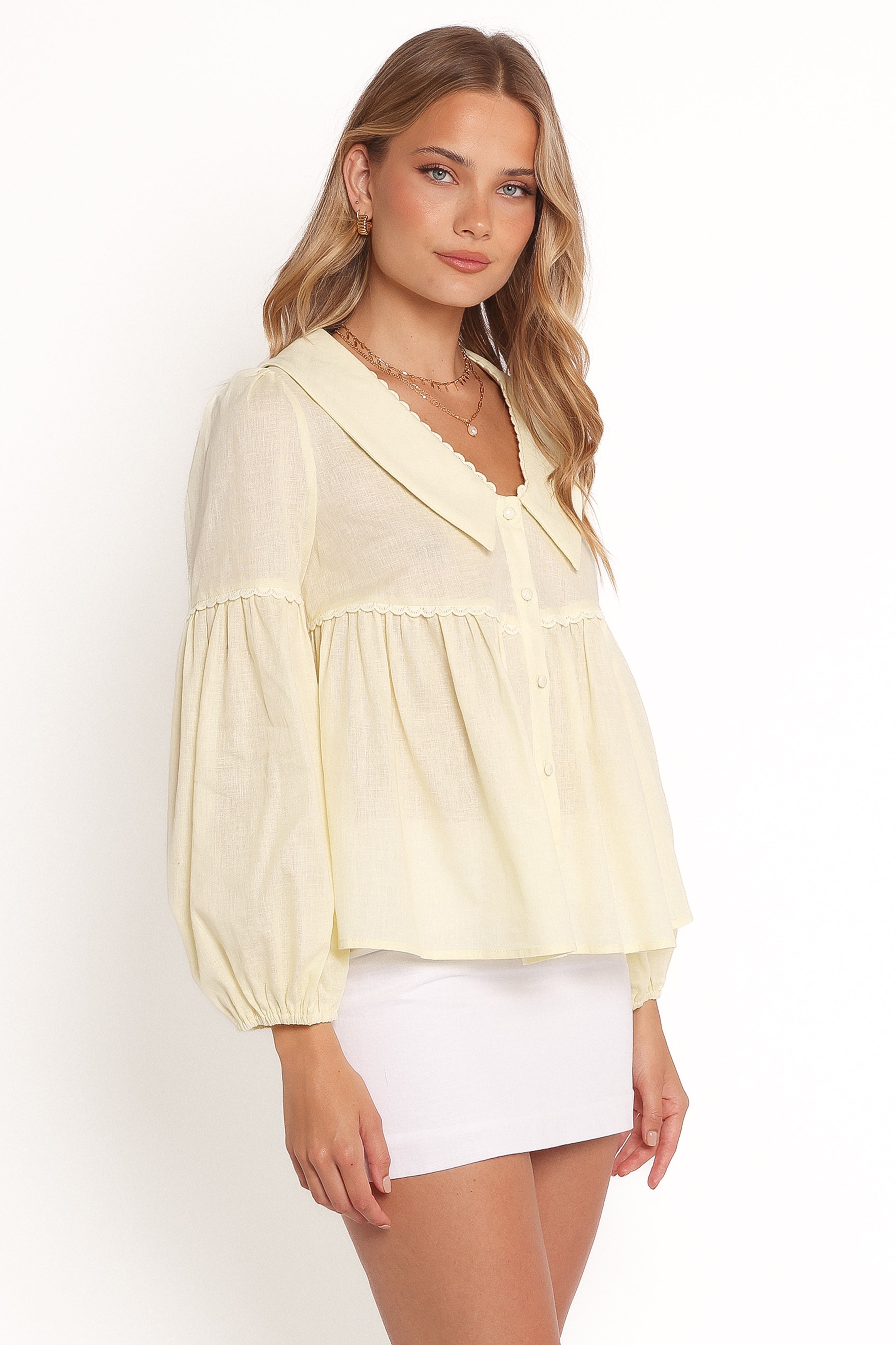 Thalassa Top - Butter Yellow