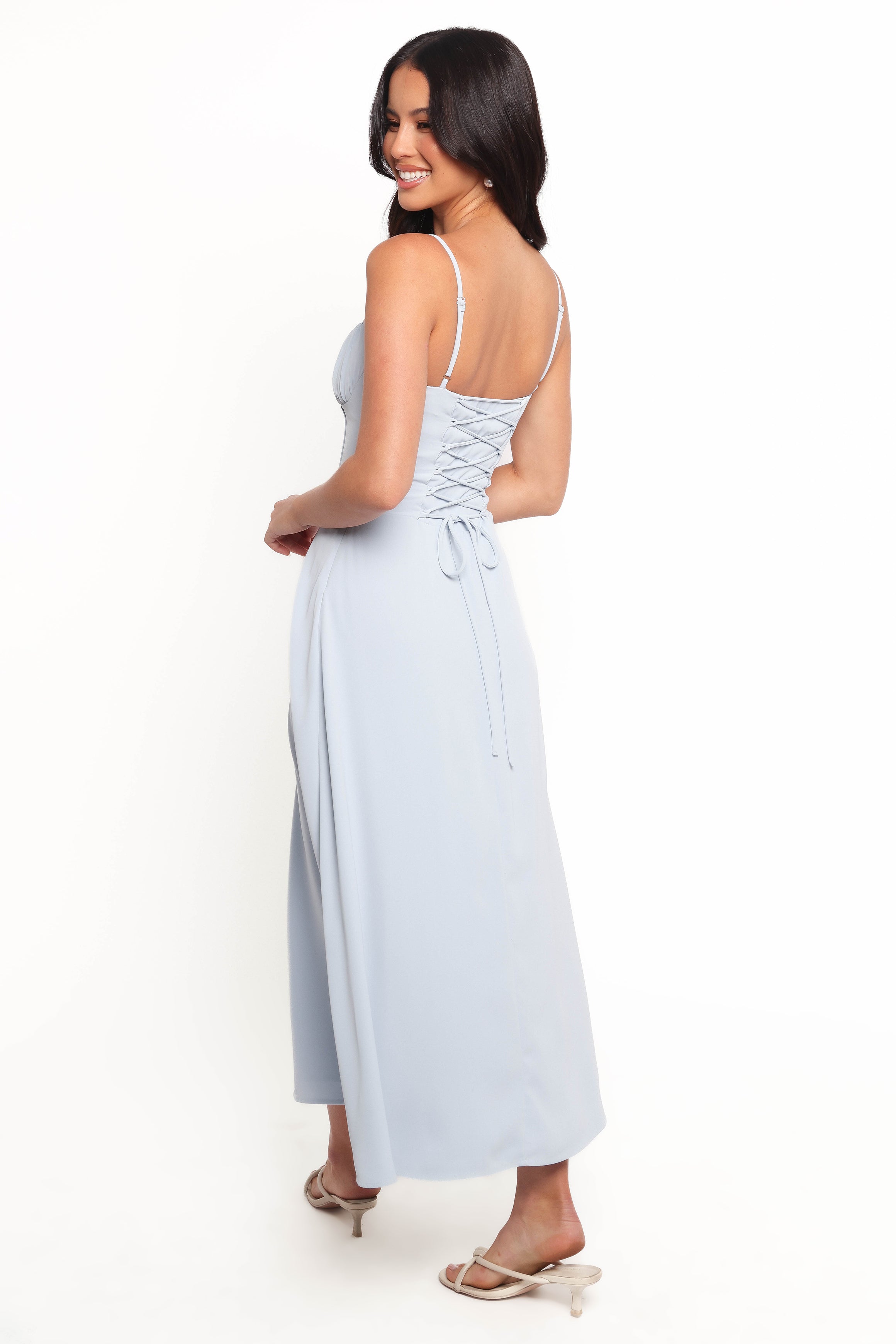 Nadina Midi Dress - Soft Blue