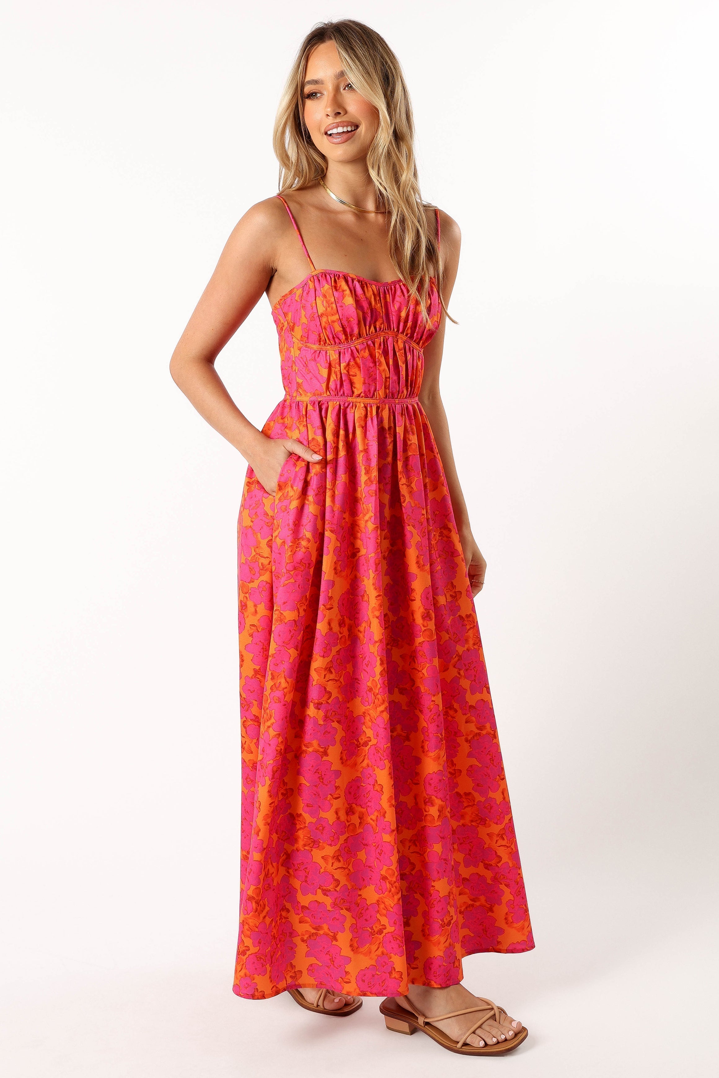 Kelani A-Line Midi Dress - Ambrosia