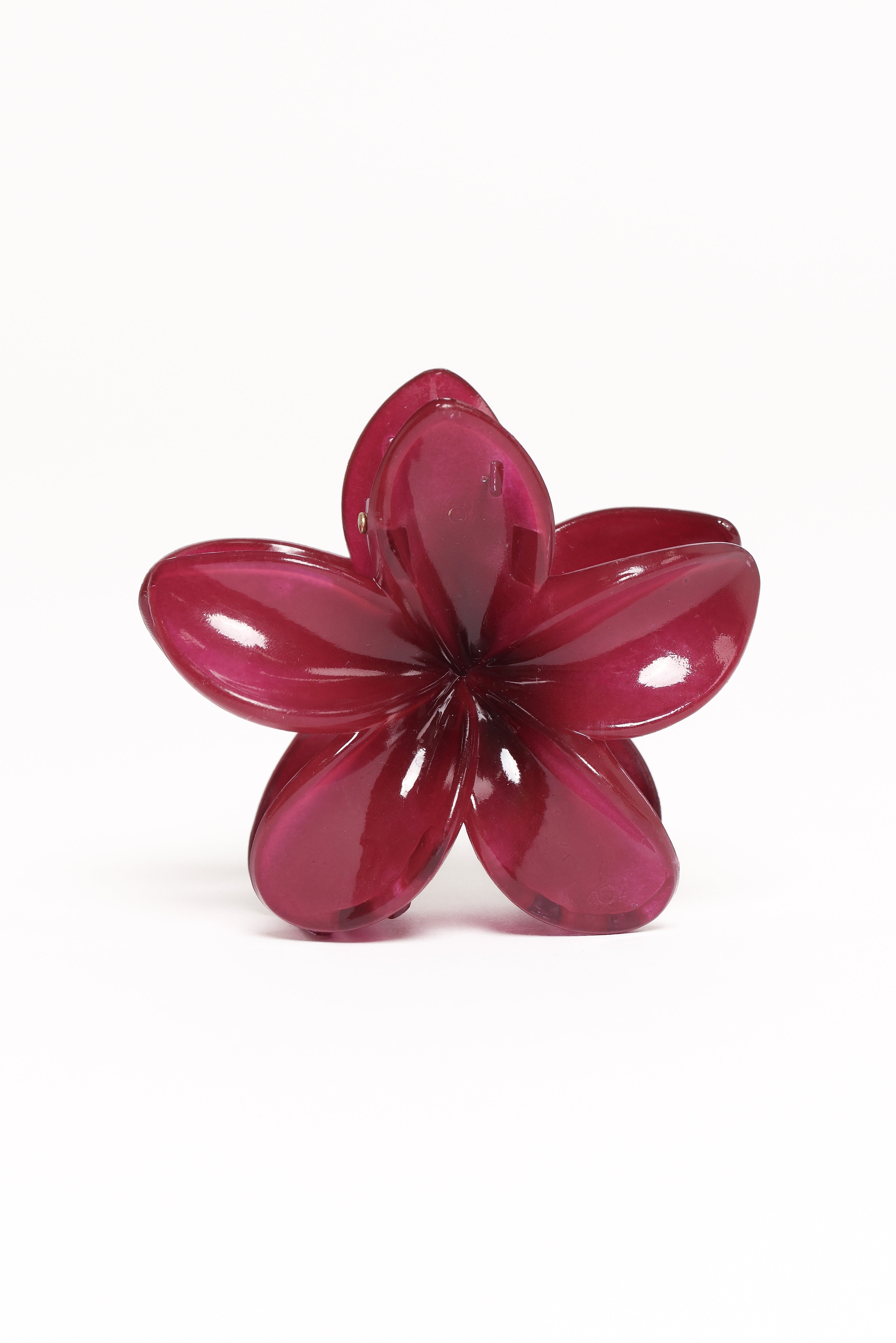 Marissa Flower Hair Clip - Wine