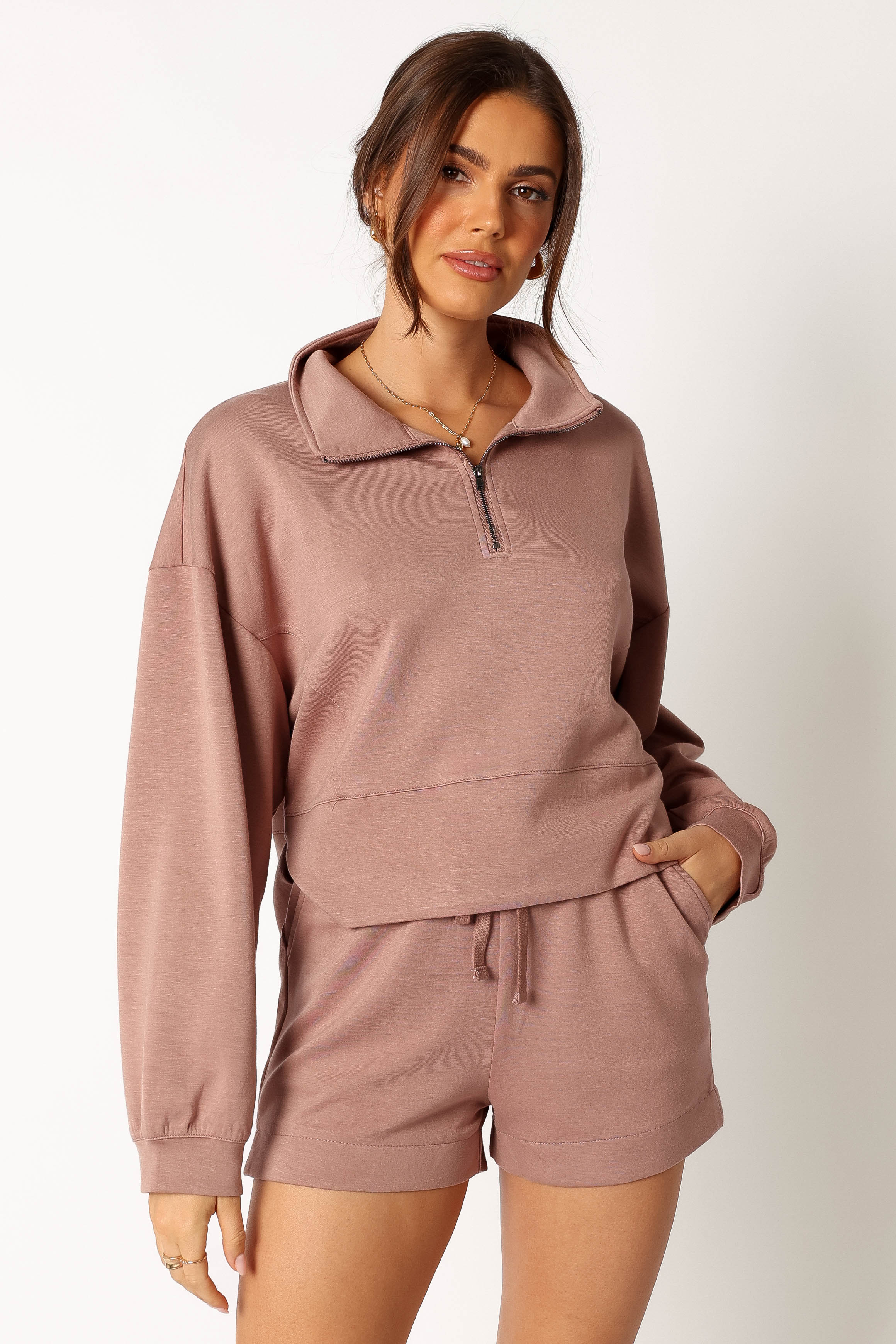 Paula Oversized Sweat Set - Mocha