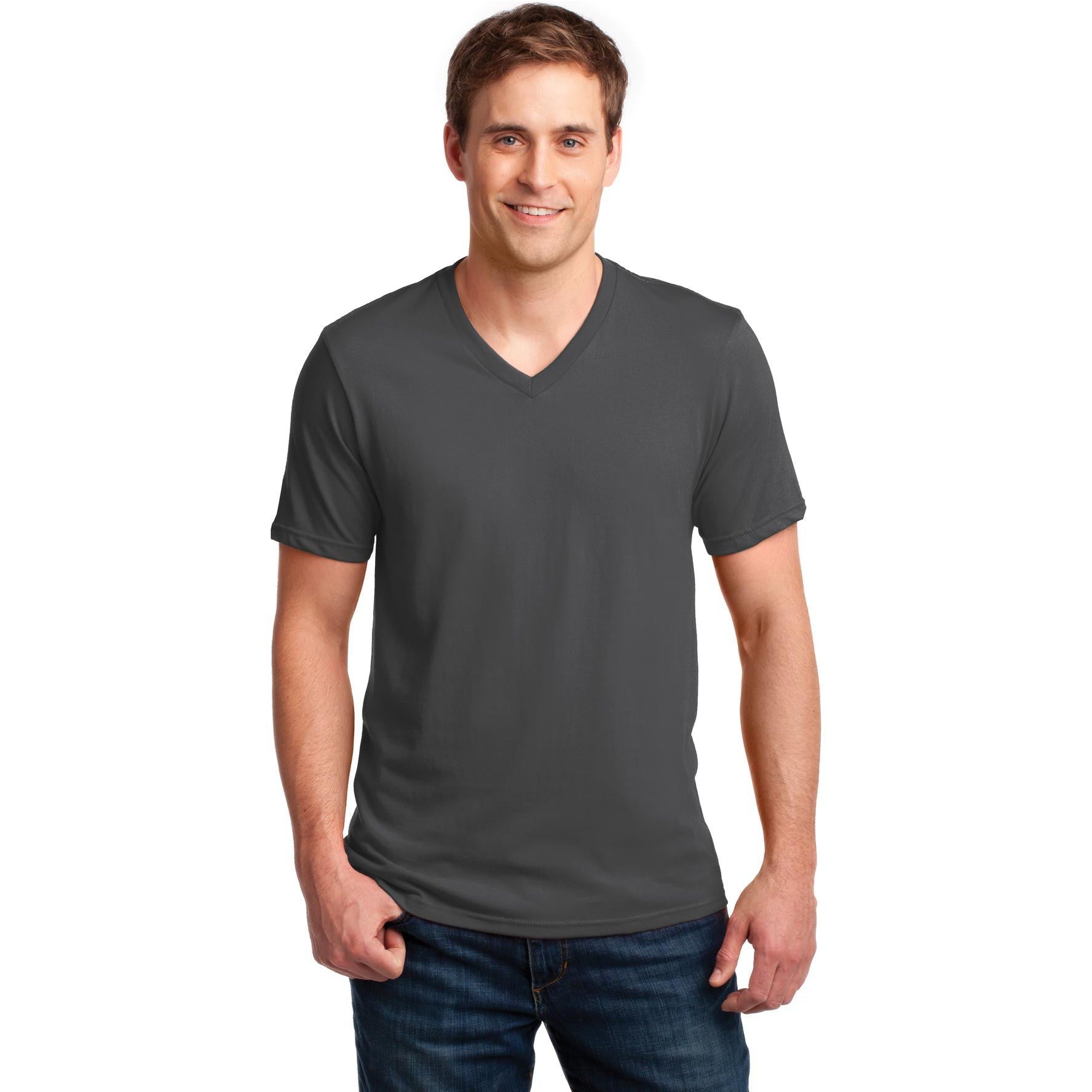 CLOSEOUT - Anvil 100% Combed Ring Spun Cotton V-Neck T-Shirt