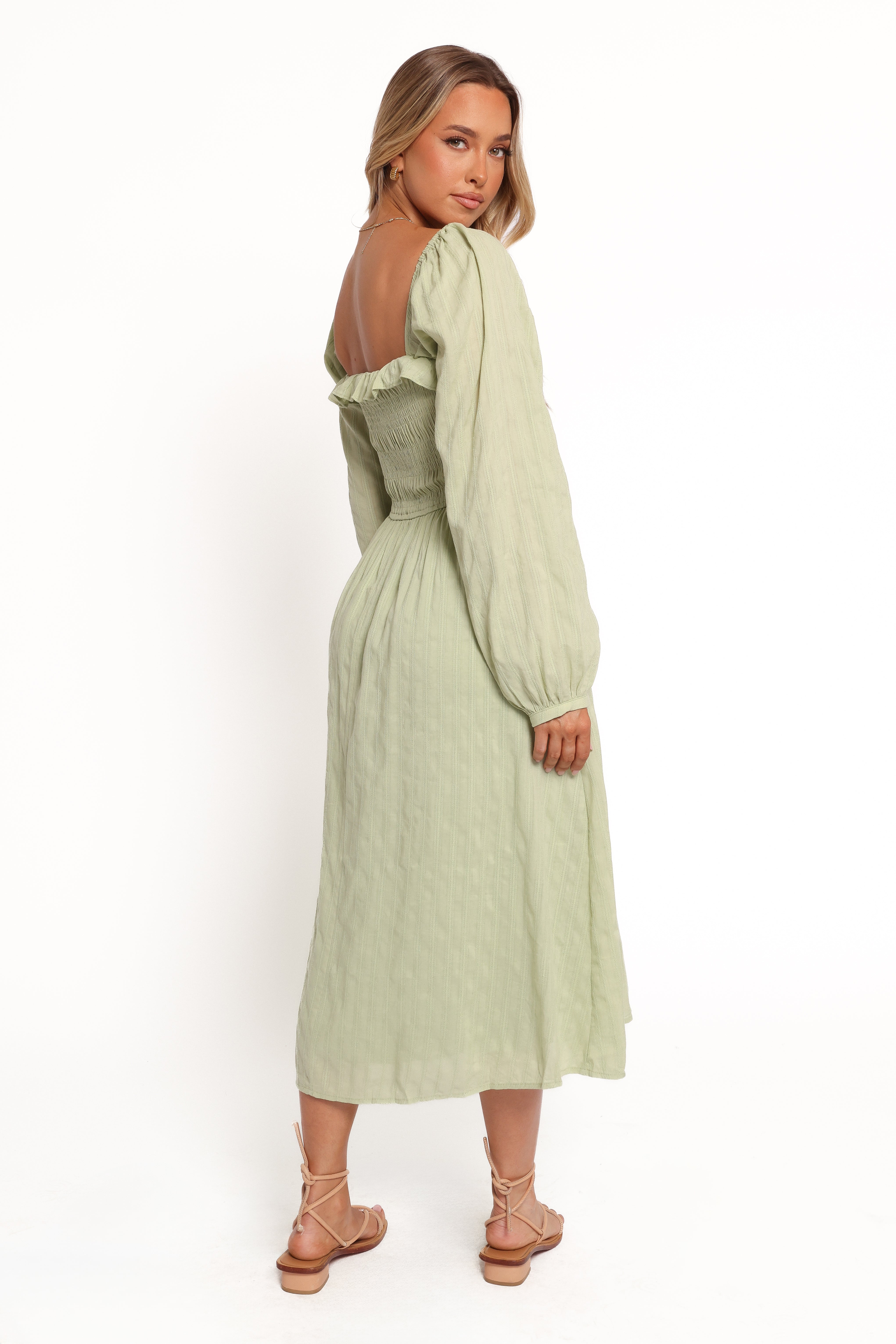 Ophelia Midi Dress - Olive