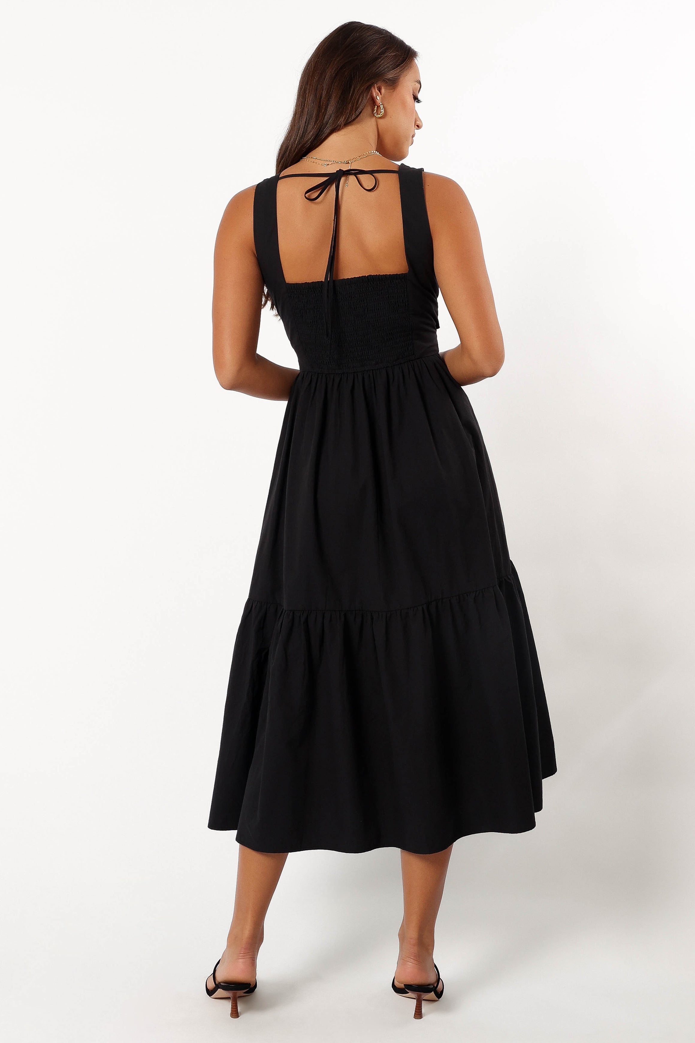 Carmella Midi Dress - Black