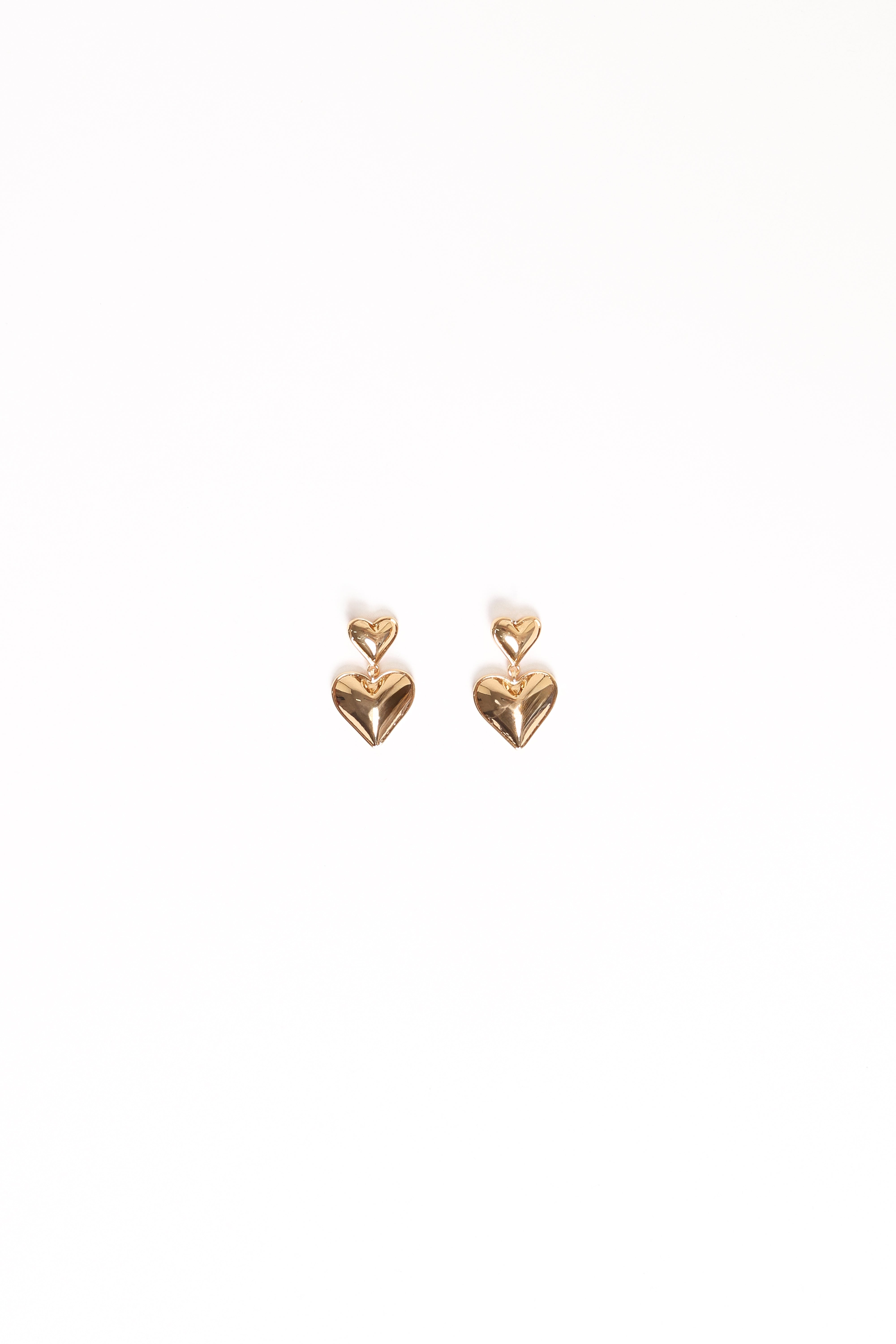 Mariana Heart Earrings - Gold