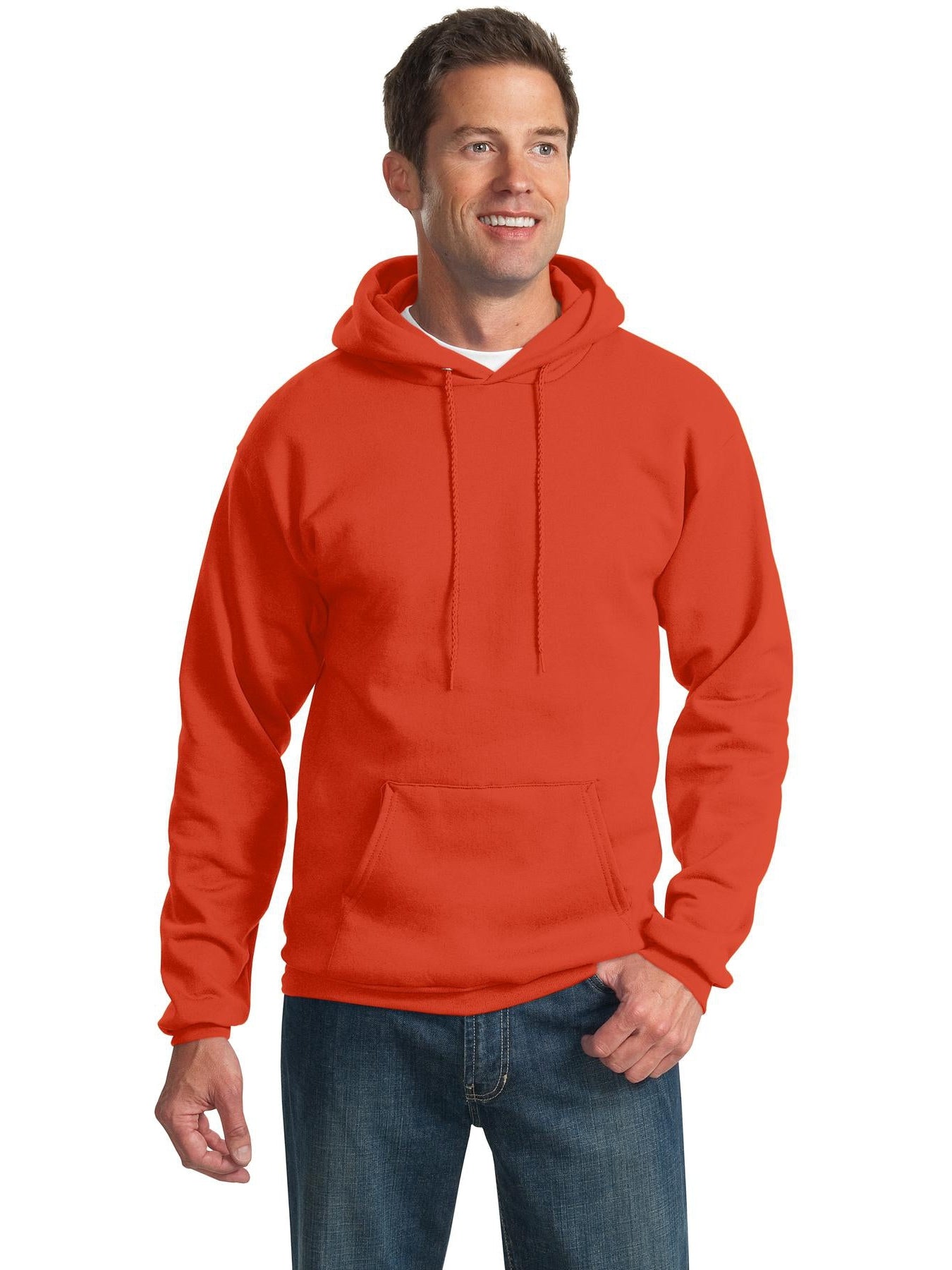 OUTLET-Port & Company Essential Fleece Pullover Hooded Sweatshirt