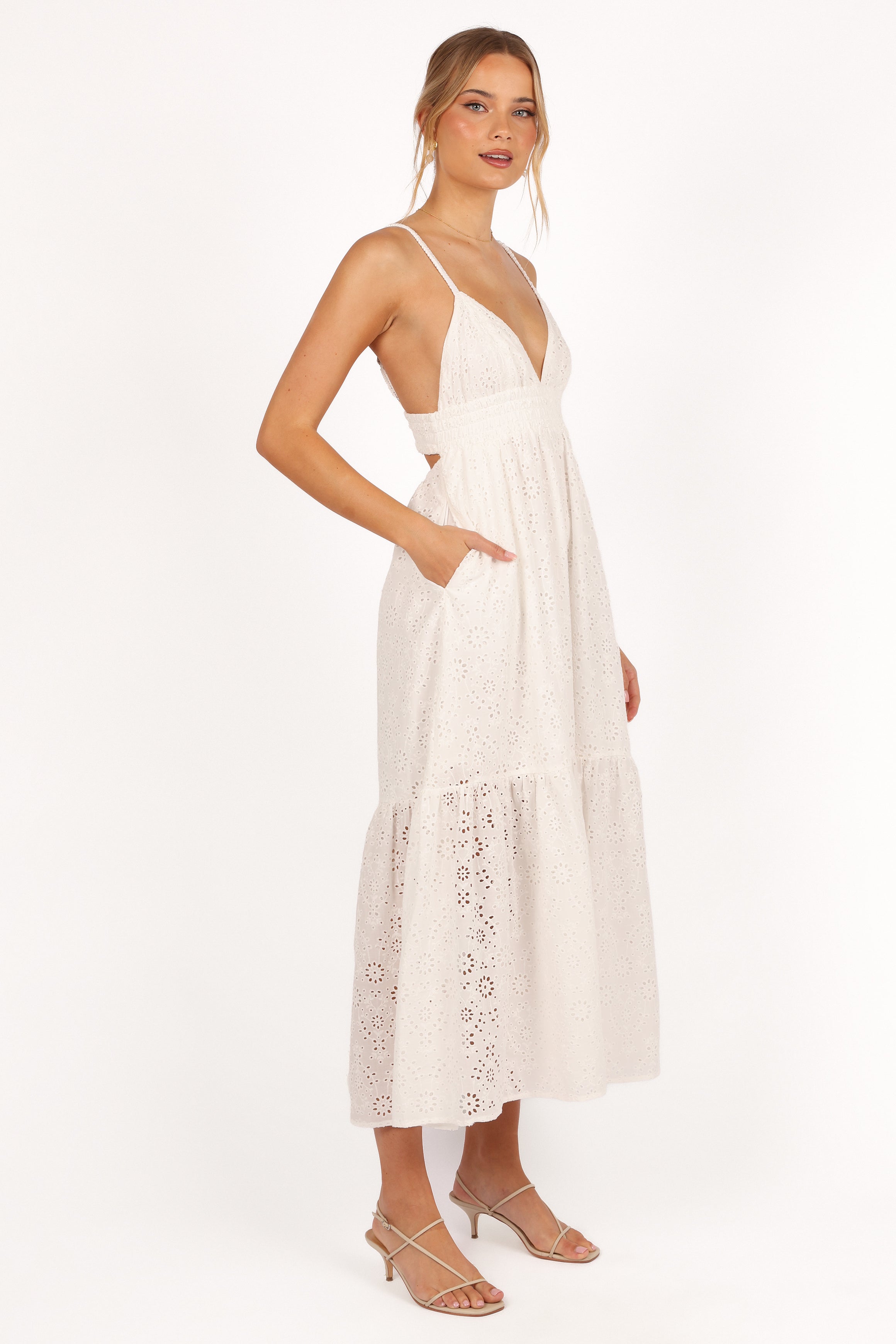 Ivannah Midi Dress - Ivory