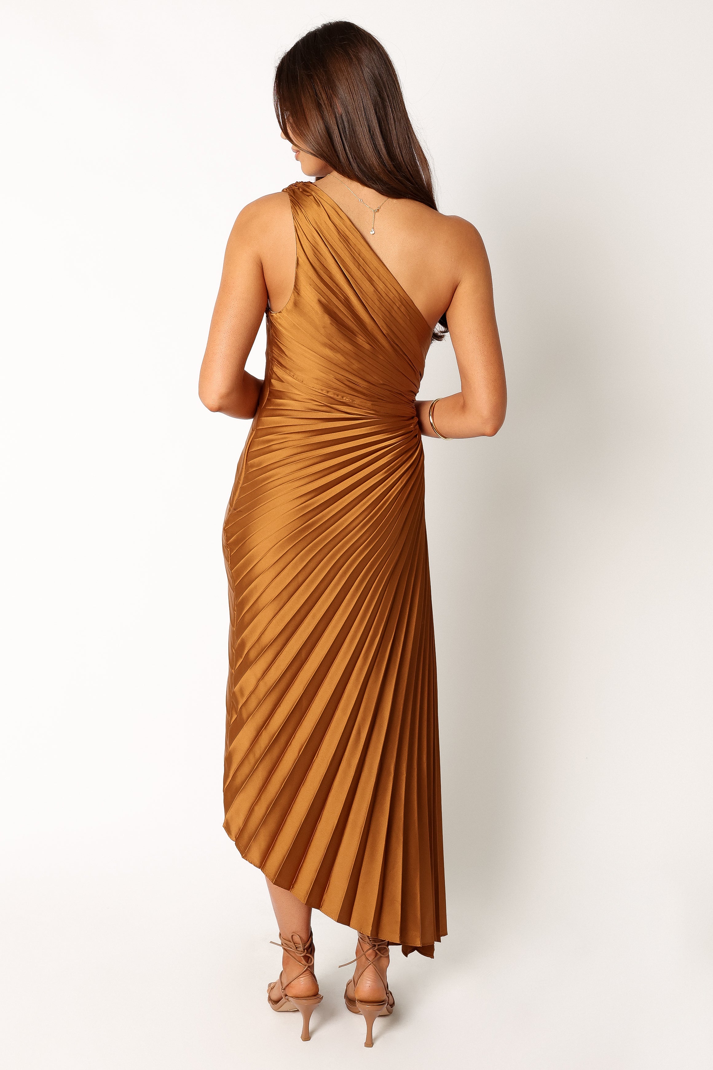 Kleo One Shoulder Maxi Dress - Golden Ochre