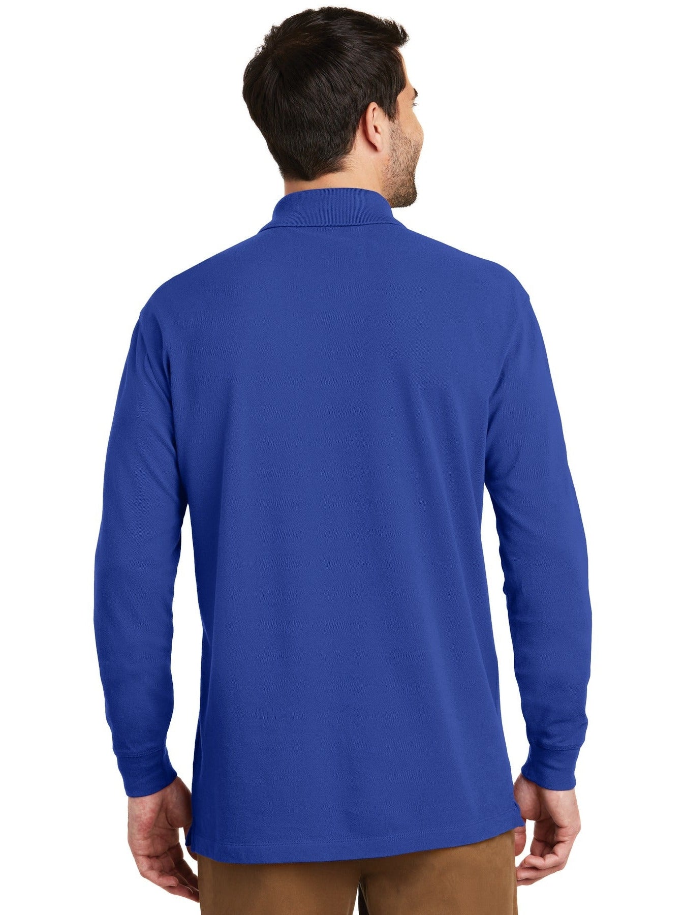 OUTLET-Port AuthorityEZCotton Long Sleeve Polo