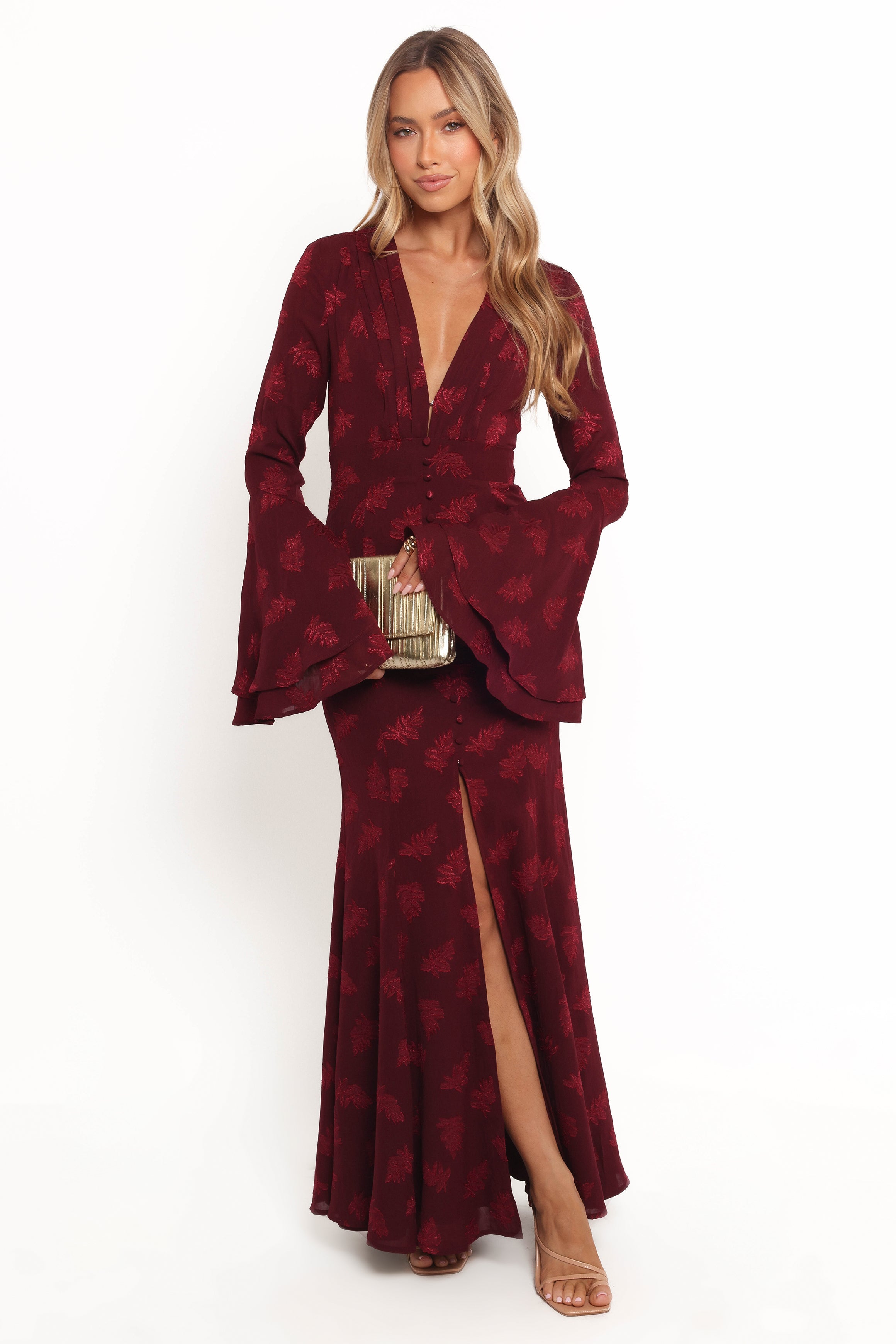 Sarey Maxi Dress - Burgundy