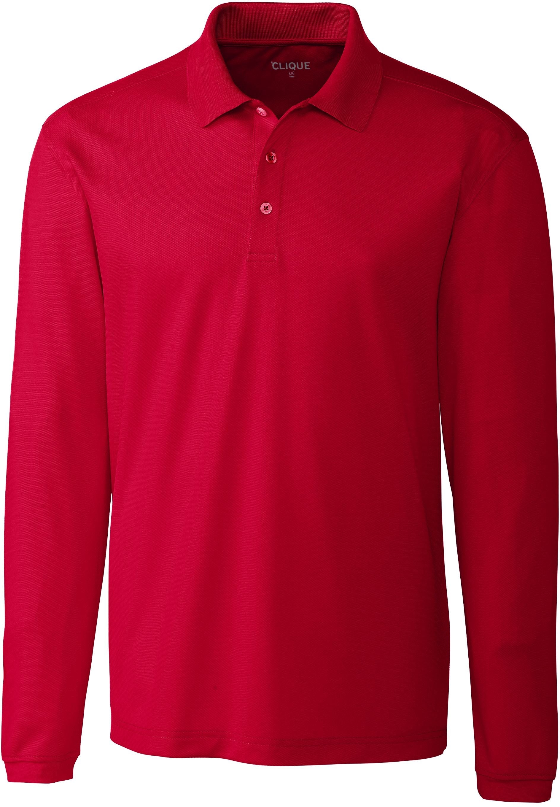 OUTLET-Clique Long Sleeve Spin Polo