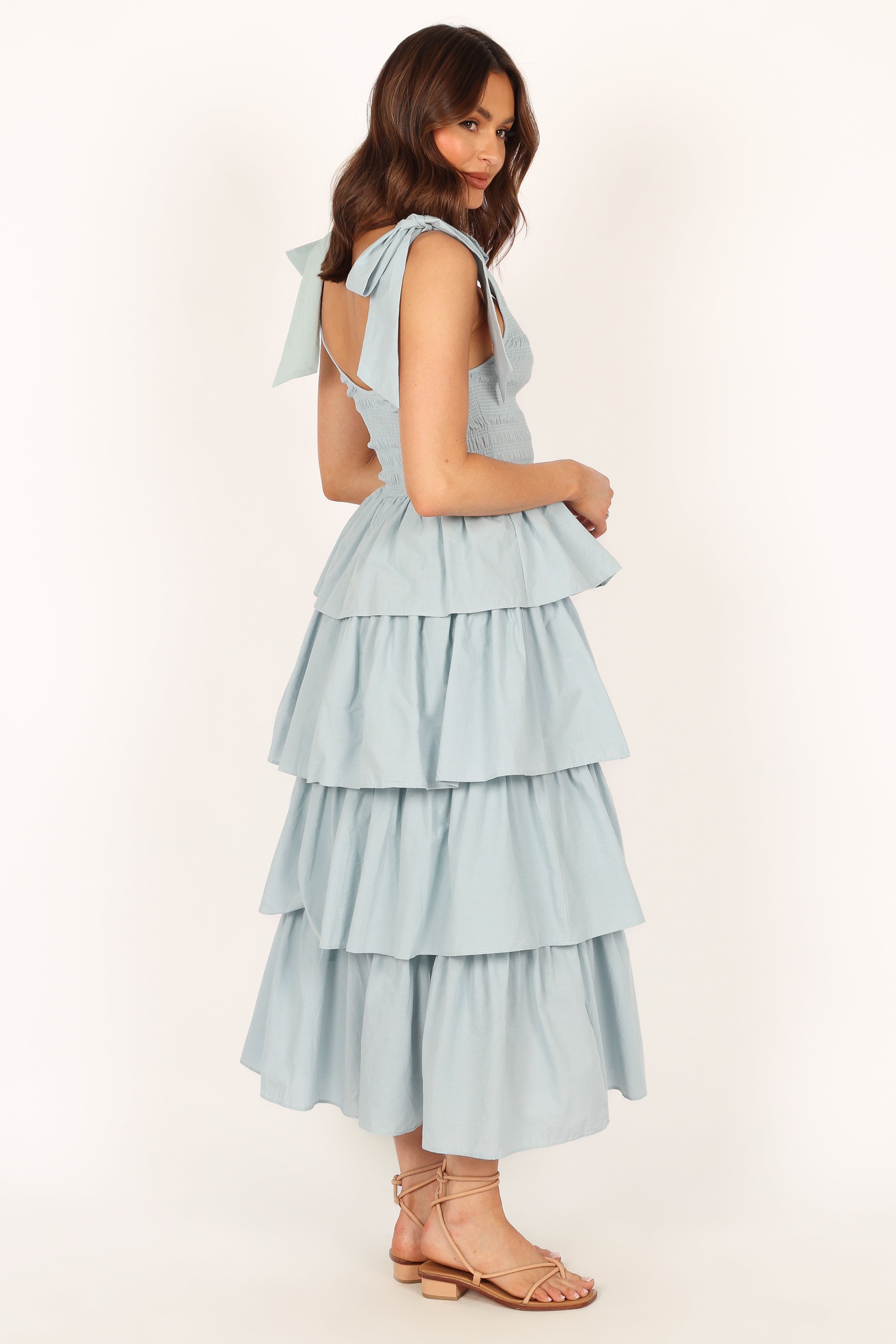 Raphael Tiered Maxi Dress - Blue